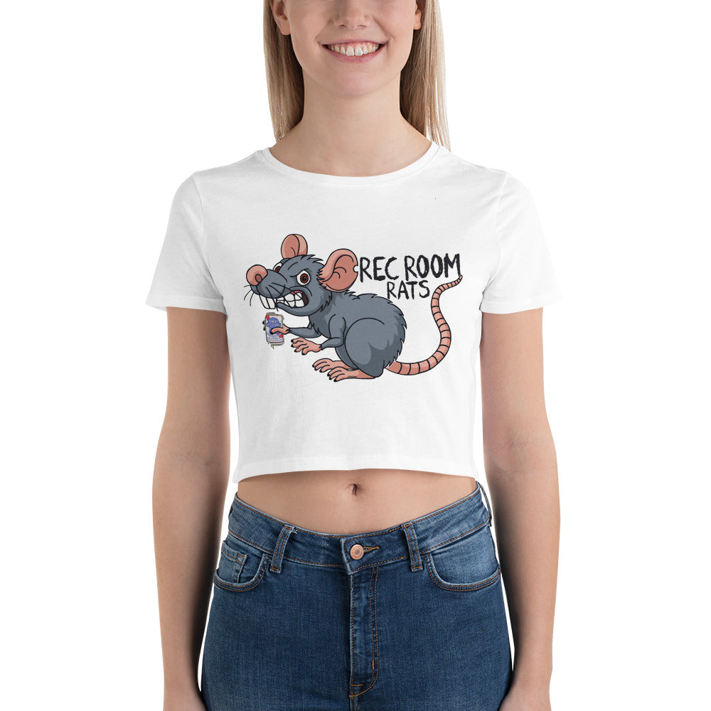 Rec Room Rats by Kennan Women’s Crop Tee