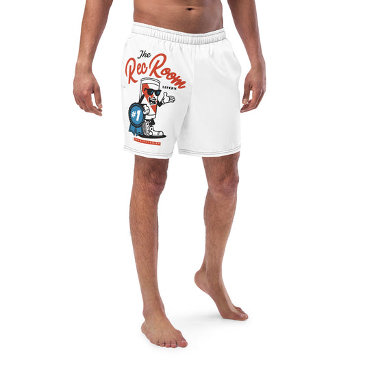 10 Years of PBR Recovery Room Men's swim trunks