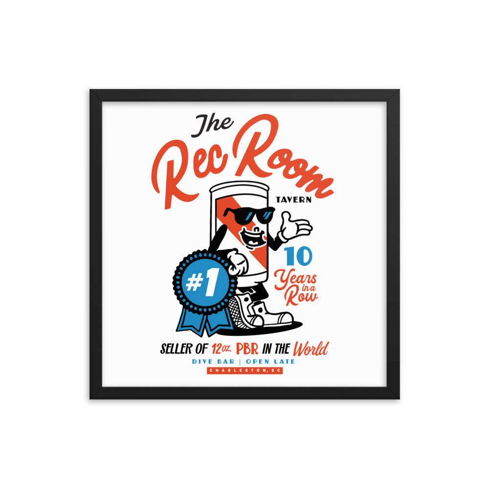 Rec Room 10 Years of PBR Framed poster