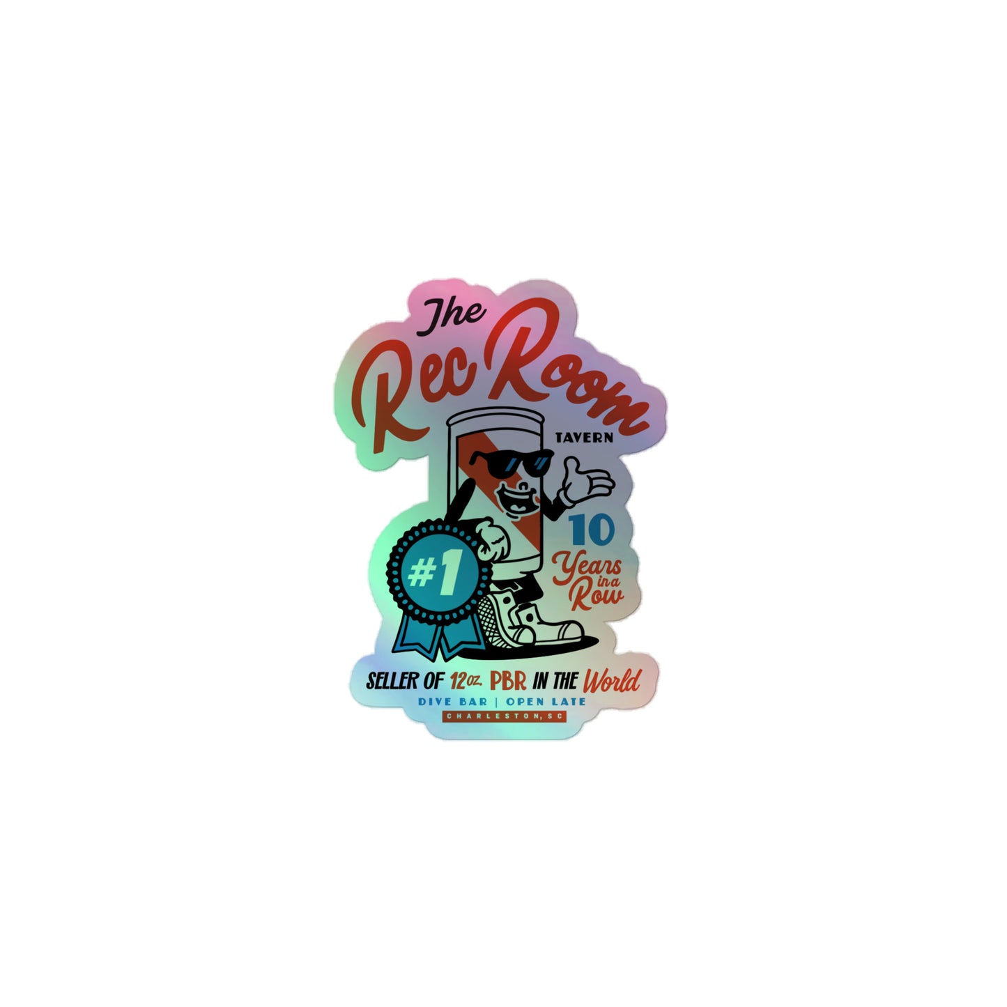 10 Years of PBR Recovery Room Holographic stickers