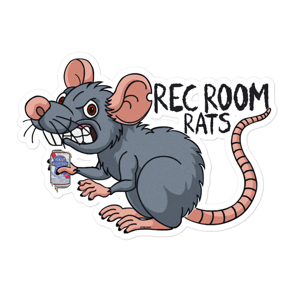 Official Rec Room Rats by Kennan Bubble-free stickers