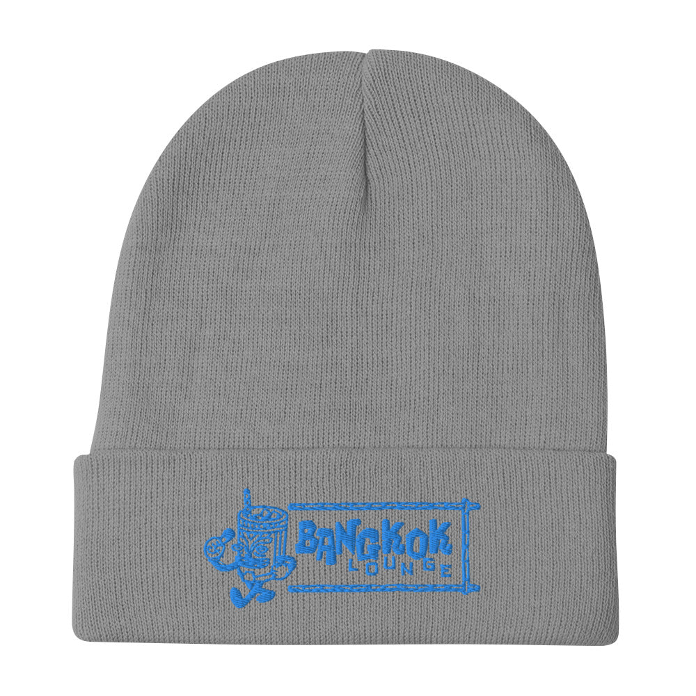 Blue Embroidered Bangkok Lounge Beanie