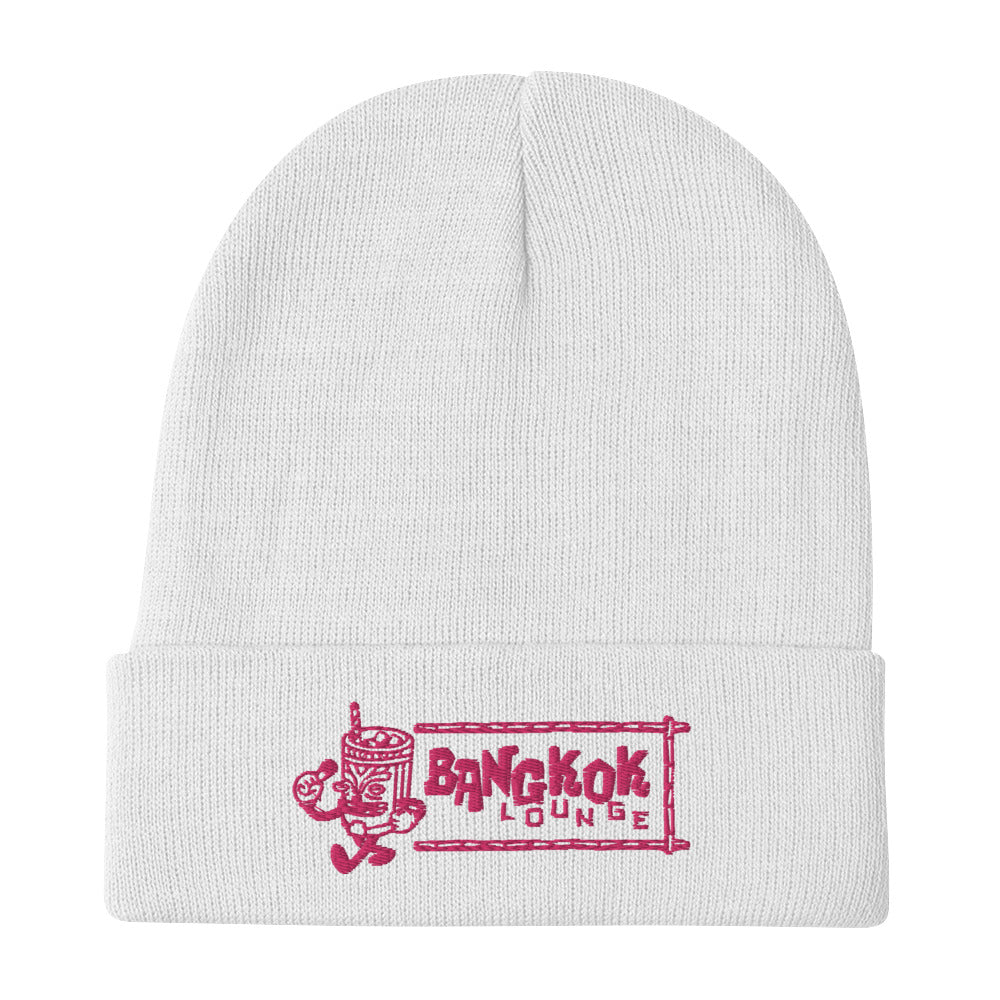 Pink Embroidered Bangkok Lounge Beanie