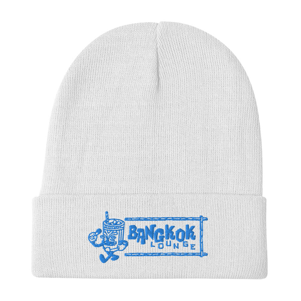 Blue Embroidered Bangkok Lounge Beanie