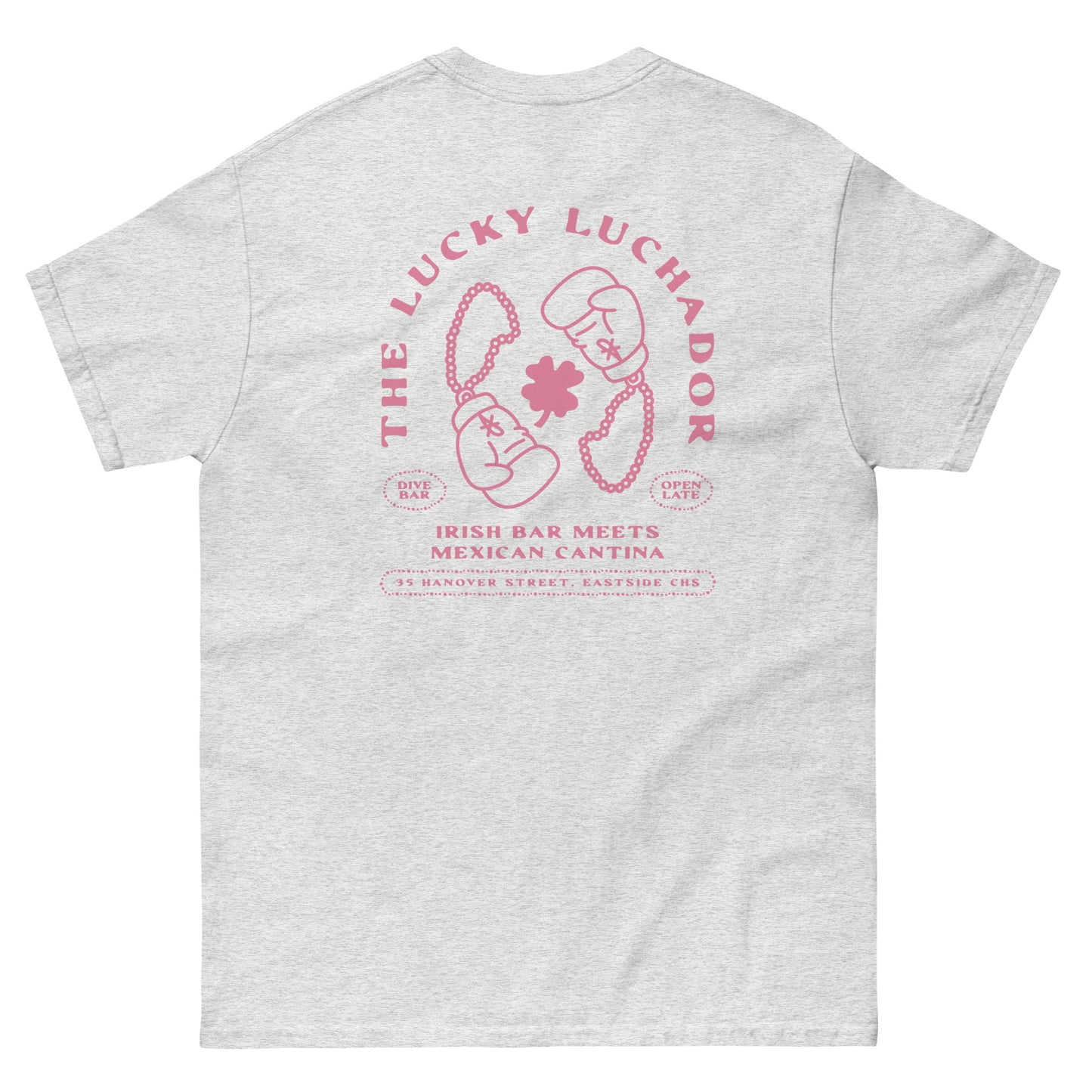 Pink Lucky Luchador Boxing Gloves Men's classic tee