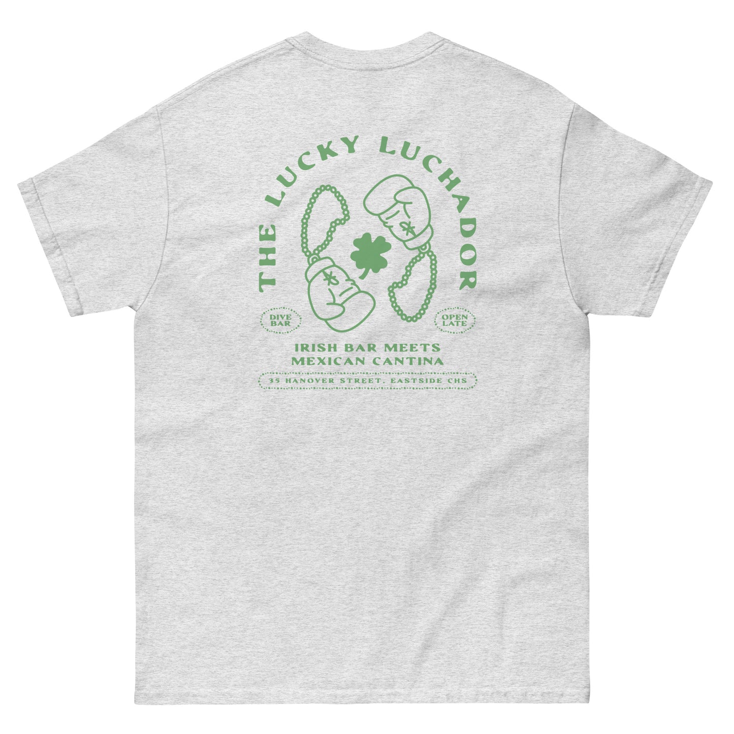 Green Lucky Luchador Boxing Gloves Men's classic tee