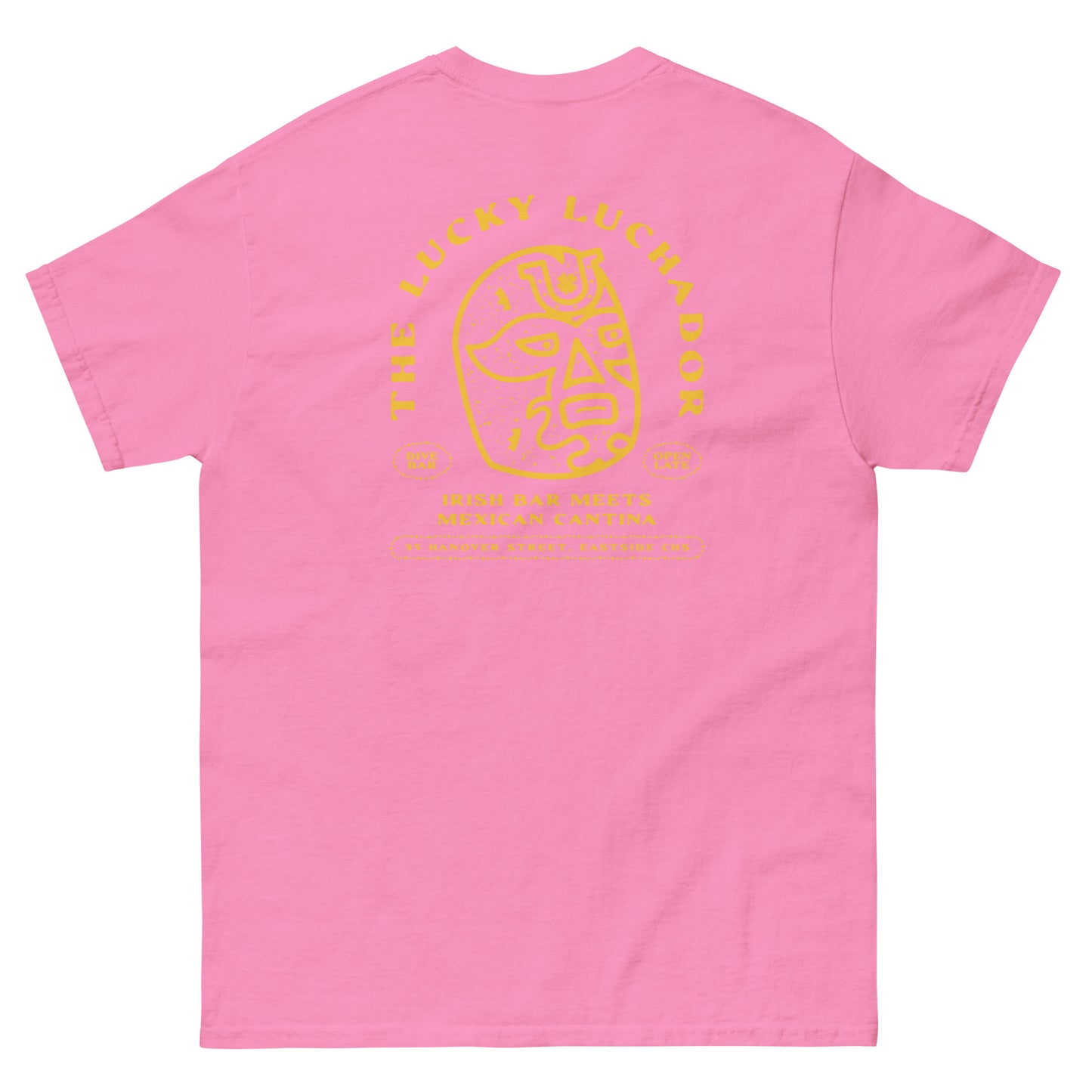 Yellow Lucky Luchador Men's classic tee