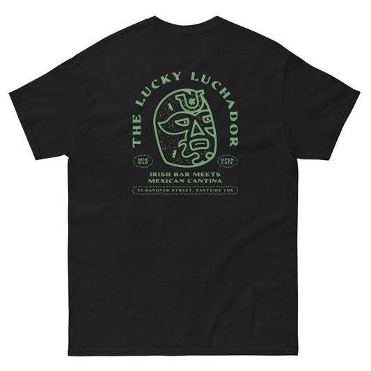 Green Lucky Luchador Head Men's classic tee