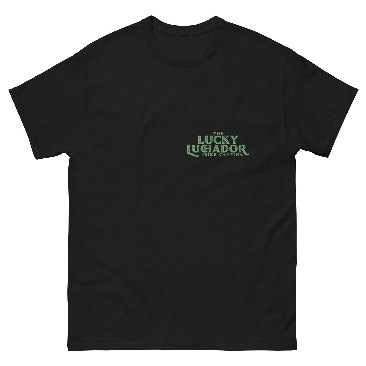 Green Lucky Luchador Boxing Gloves Men's classic tee