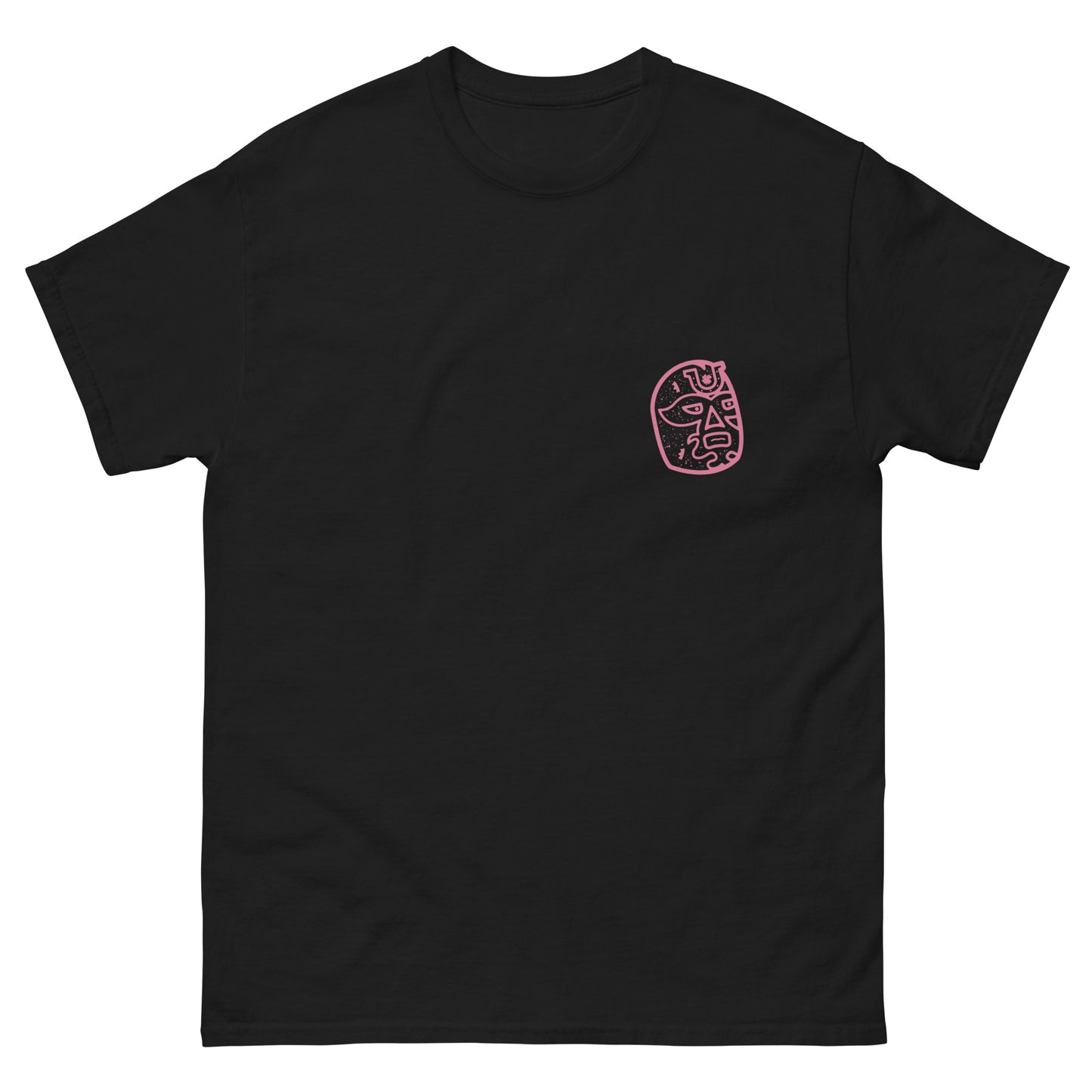 Pink Lucky Luchador Head Men's classic tee