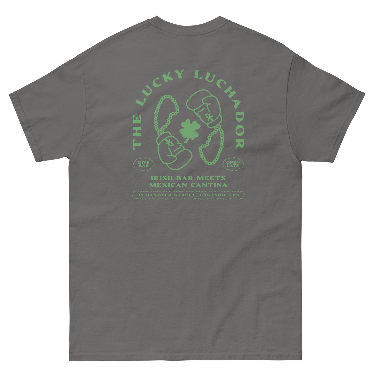 Green Lucky Luchador Boxing Gloves Men's classic tee