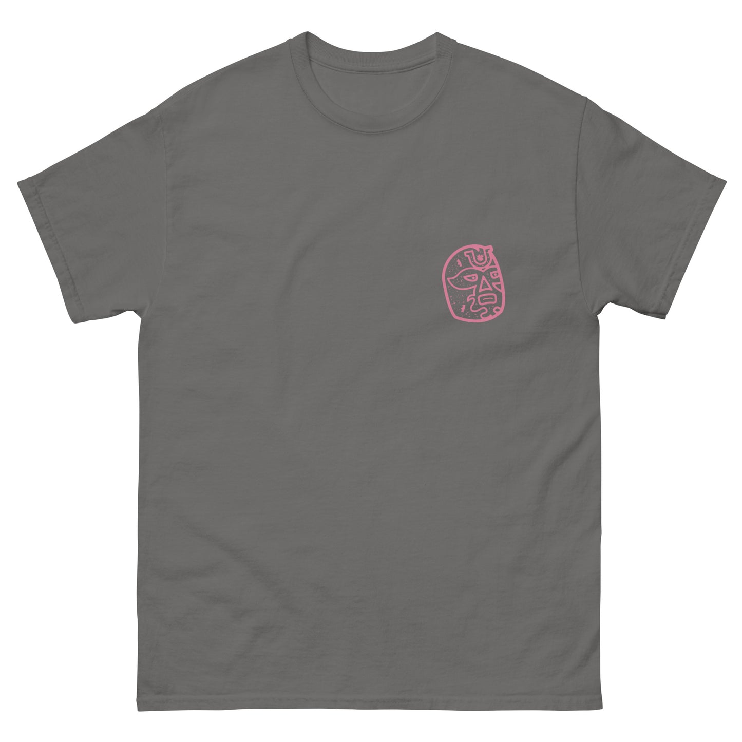 Pink Lucky Luchador Head Men's classic tee