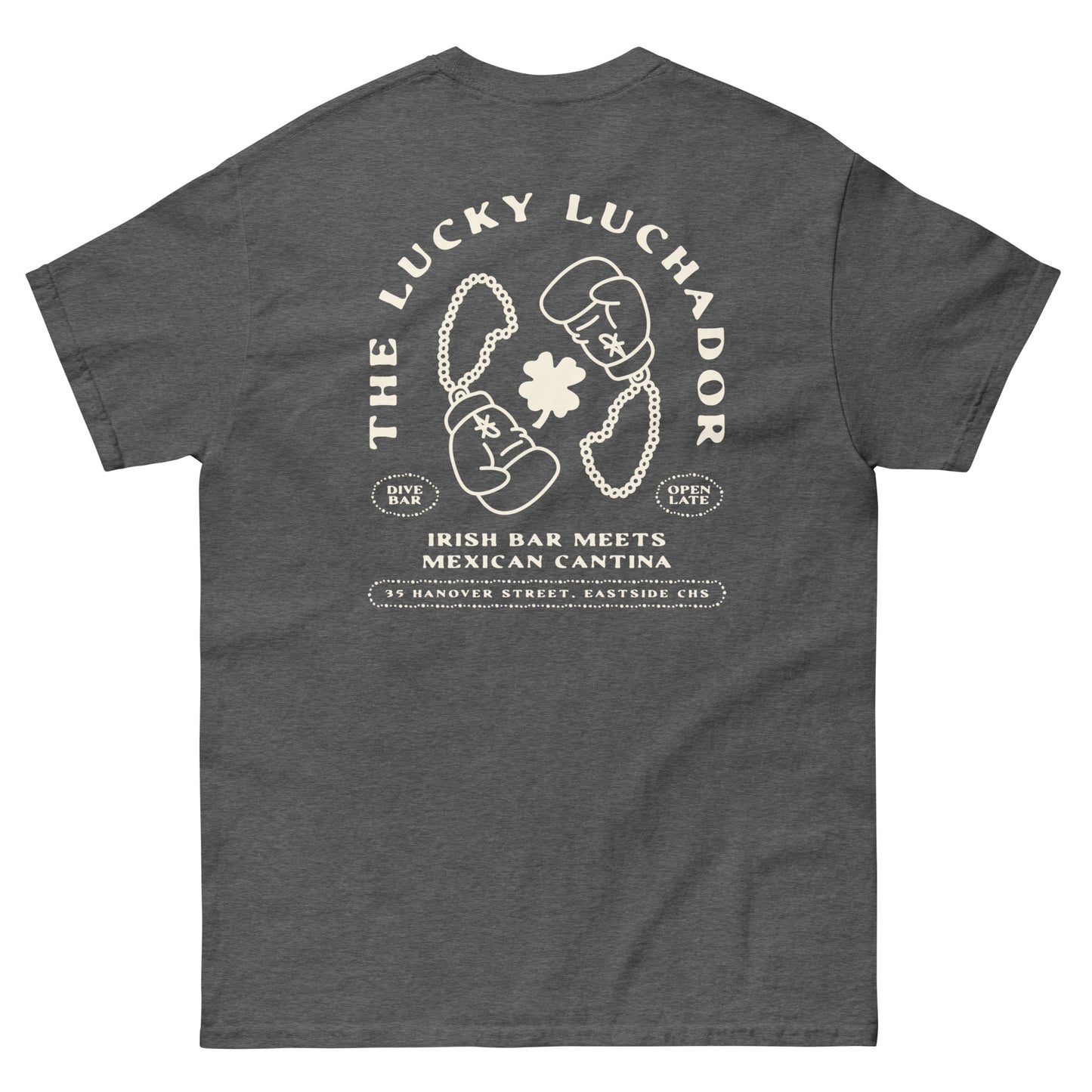 White Lucky Luchador Boxing Gloves Men's classic tee