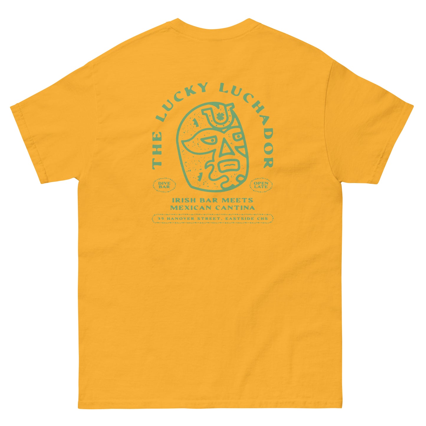 Green Lucky Luchador Head Men's classic tee