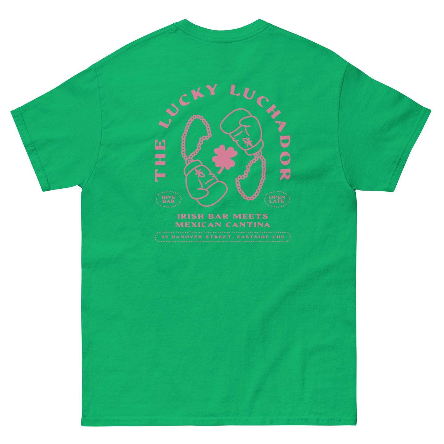 Pink Lucky Luchador Boxing Gloves Men's classic tee