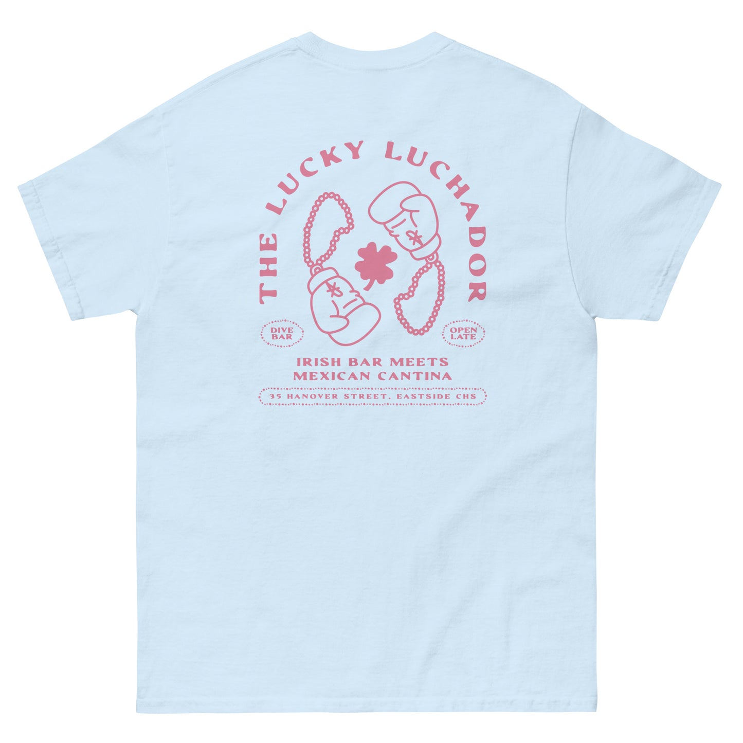 Pink Lucky Luchador Boxing Gloves Men's classic tee