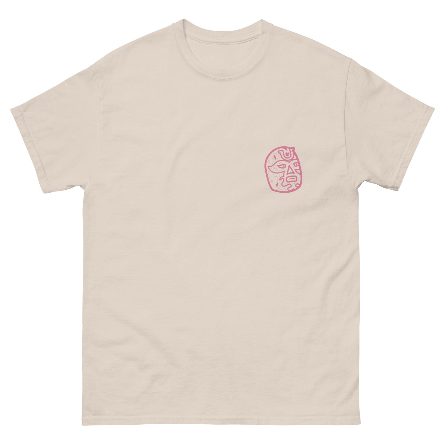 Pink Lucky Luchador Head Men's classic tee