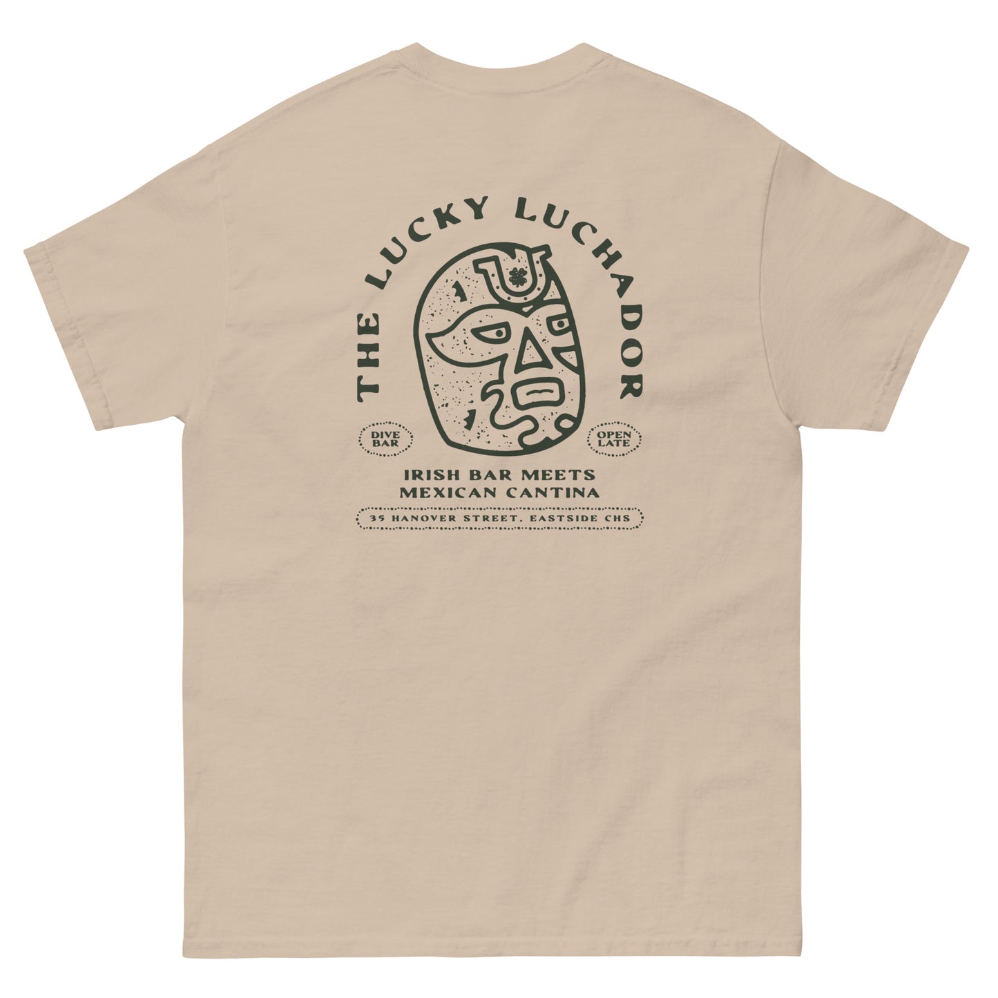 Black Lucky Luchador Head Men's classic tee