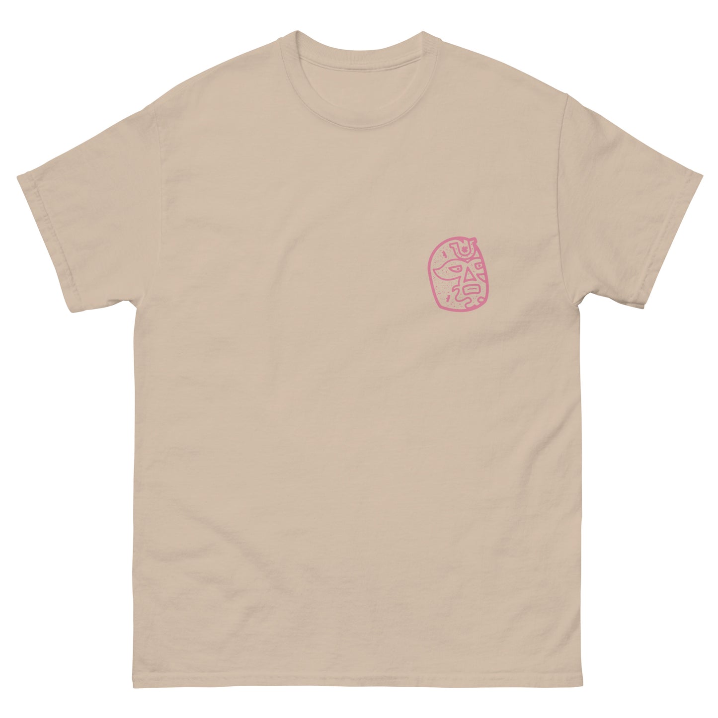 Pink Lucky Luchador Head Men's classic tee