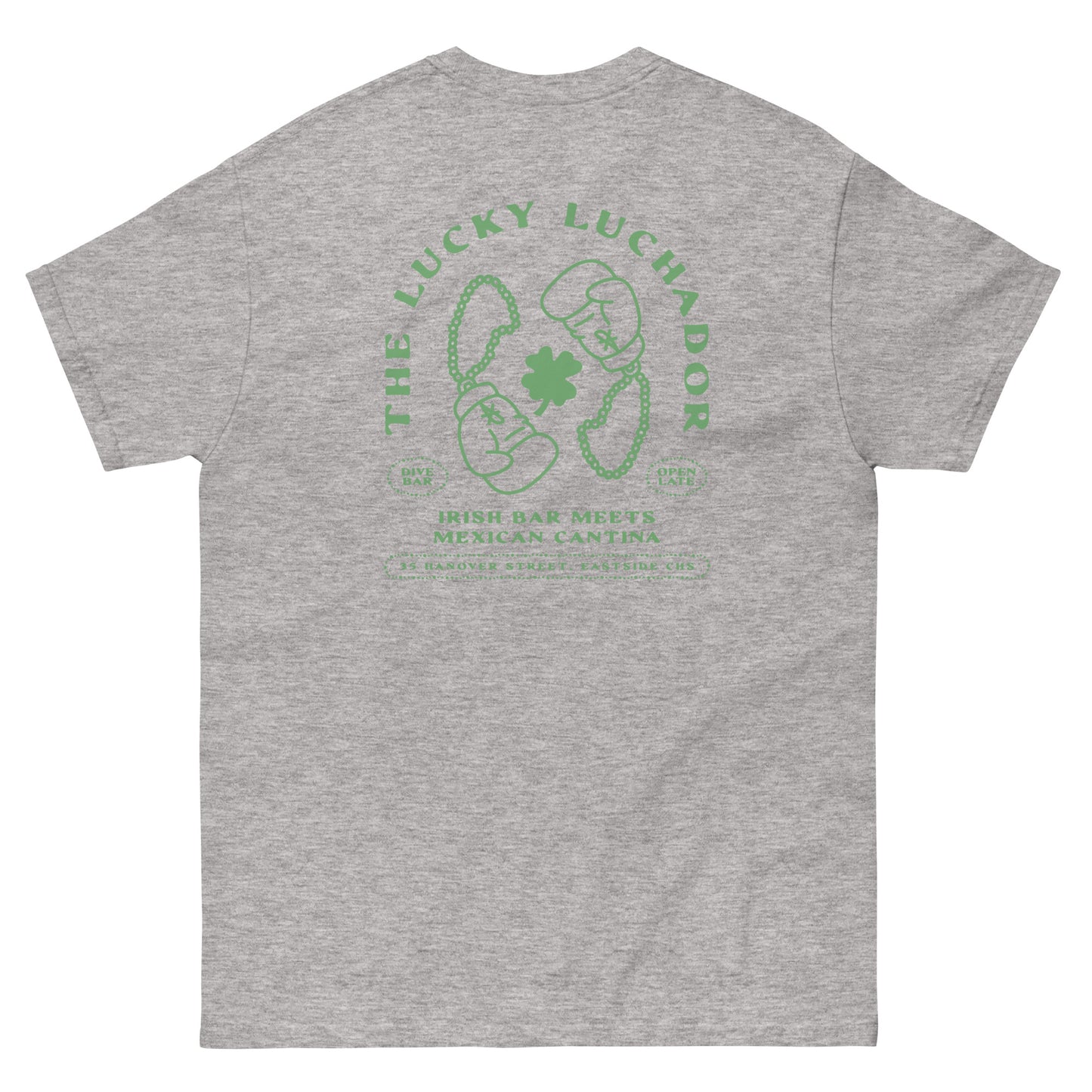 Green Lucky Luchador Boxing Gloves Men's classic tee