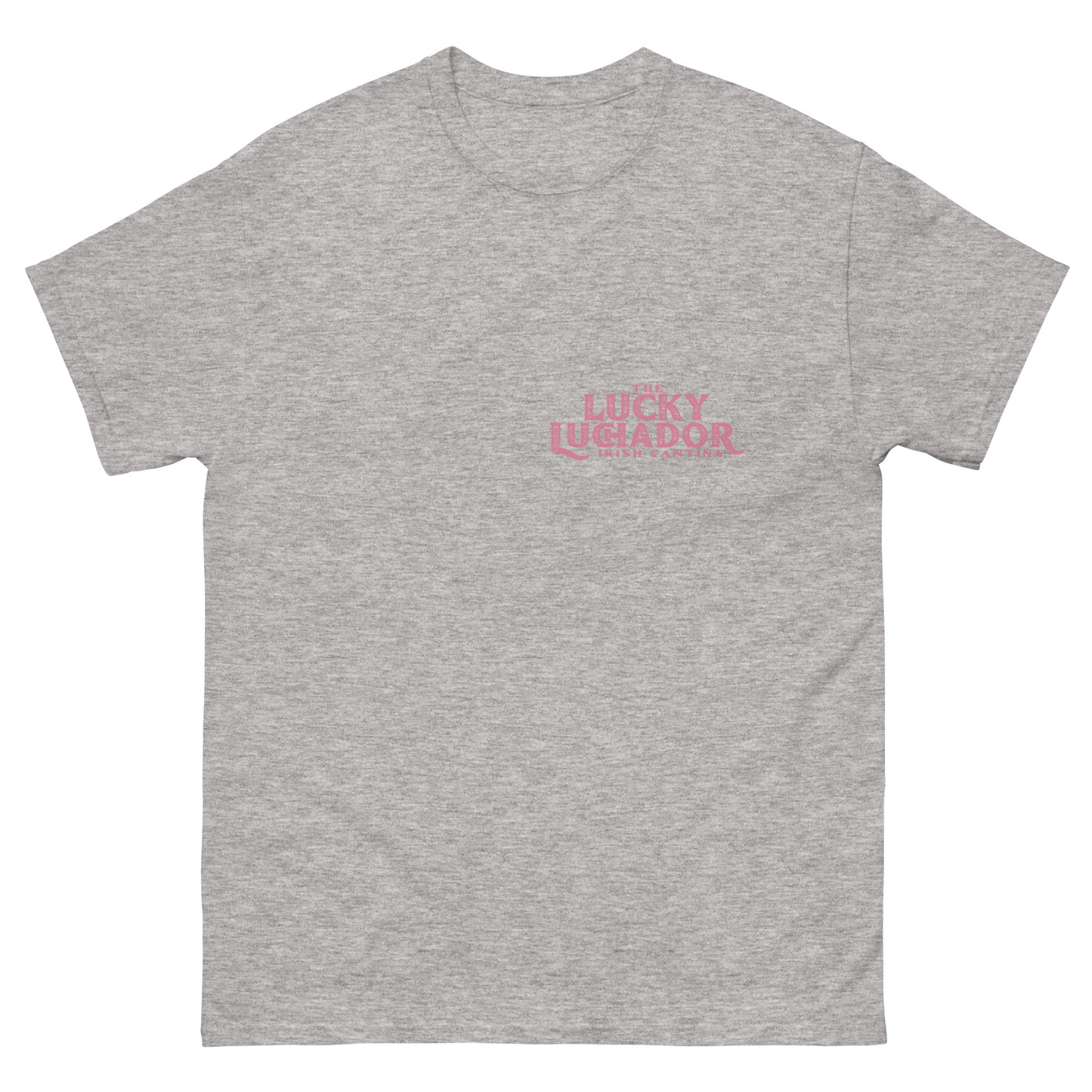 Pink Lucky Luchador Boxing Gloves Men's classic tee