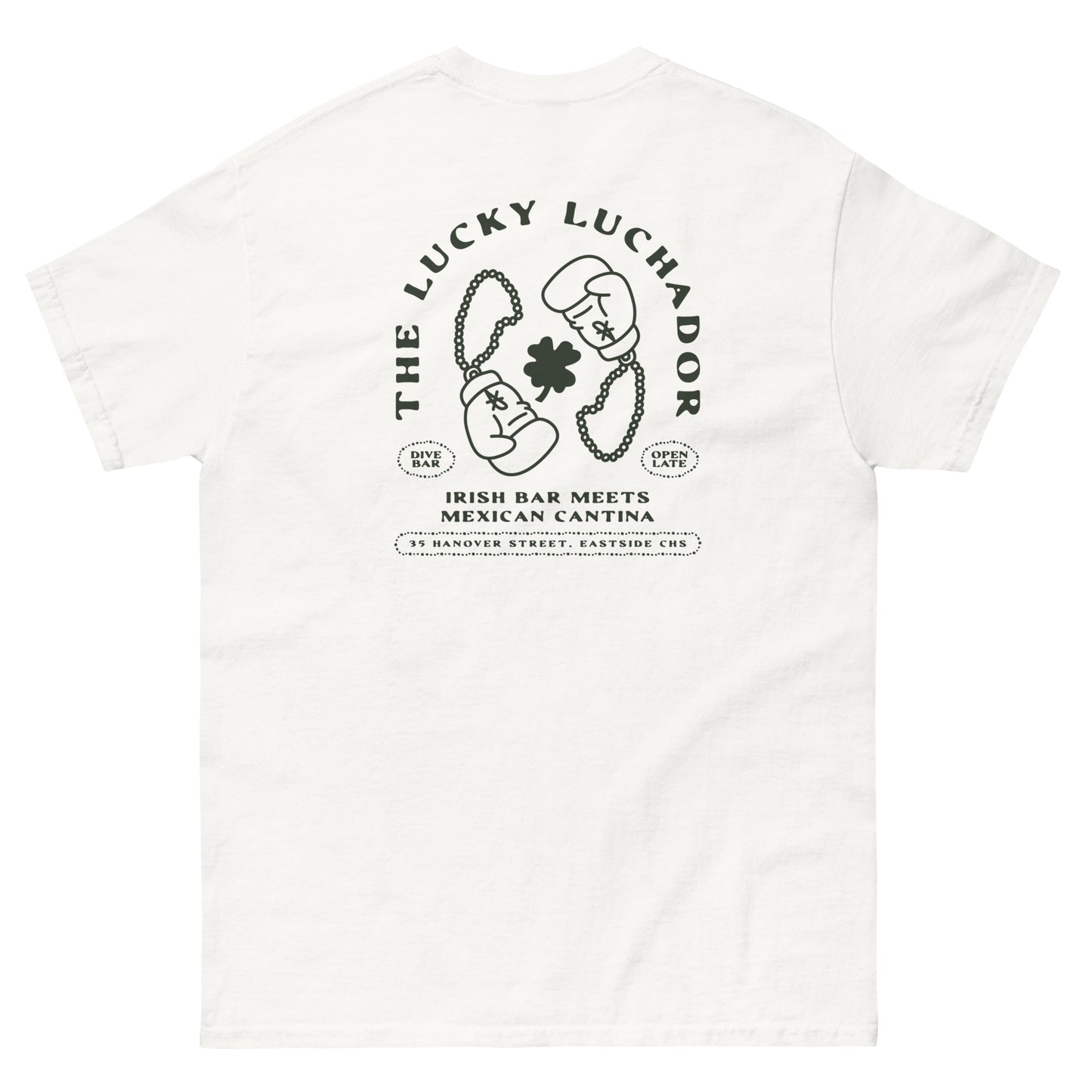 Black Lucky Luchador Boxing Gloves Men's classic tee