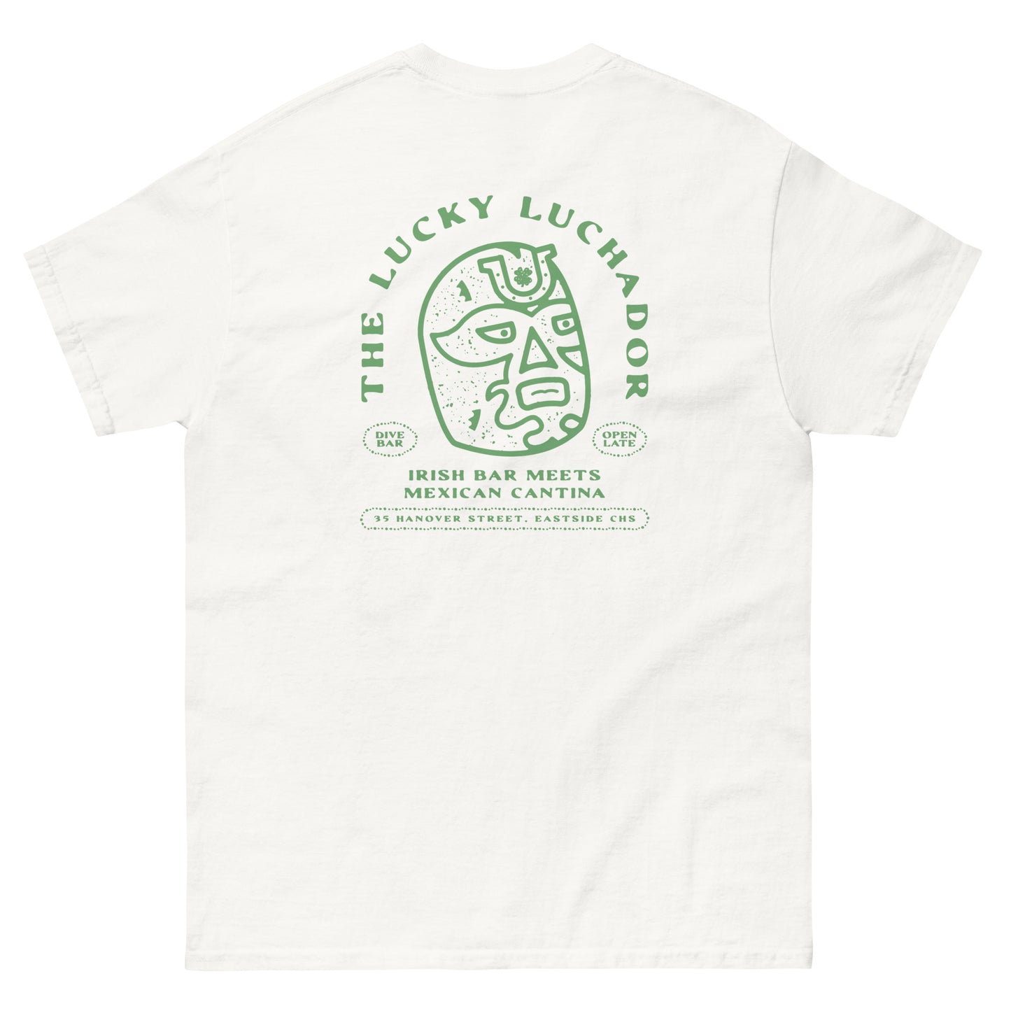 Green Lucky Luchador Head Men's classic tee