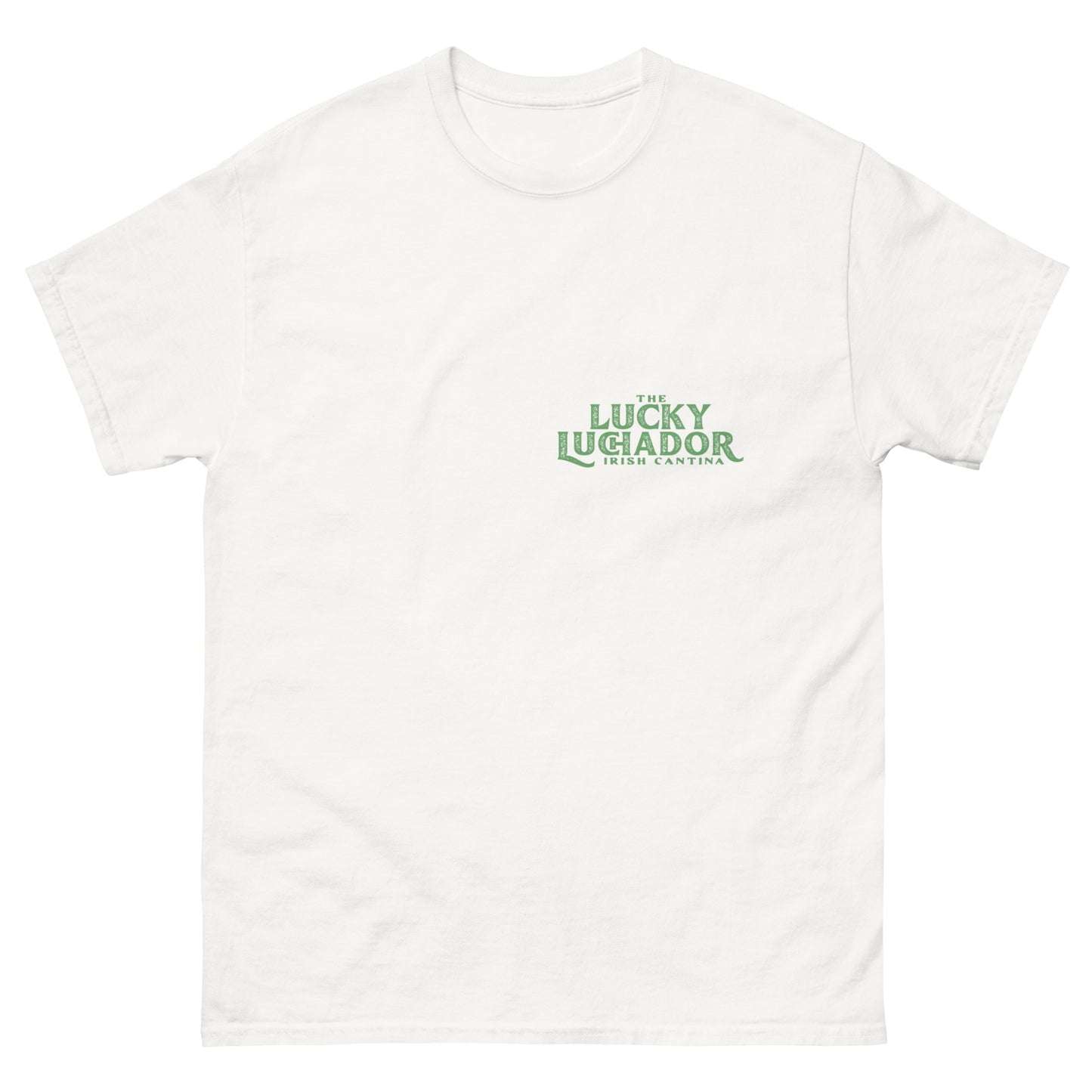 Green Lucky Luchador Boxing Gloves Men's classic tee