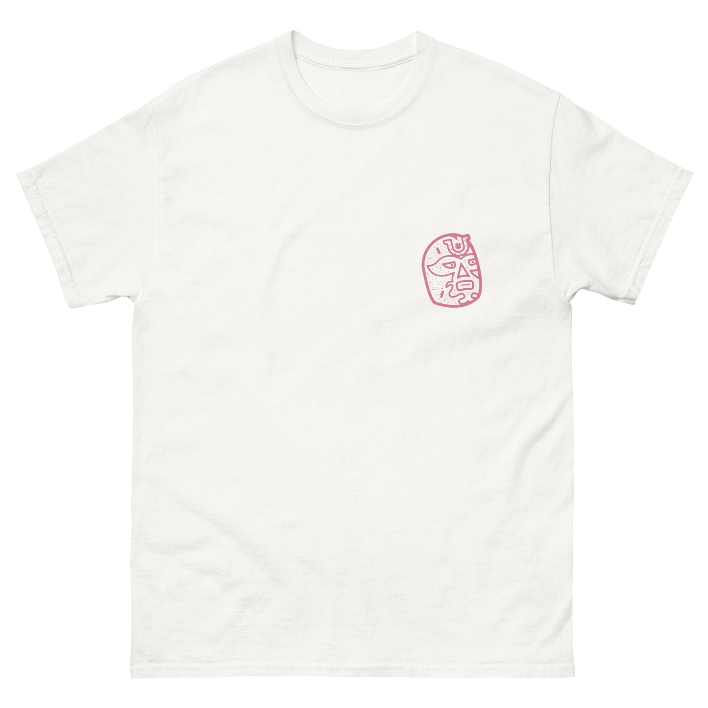 Pink Lucky Luchador Head Men's classic tee