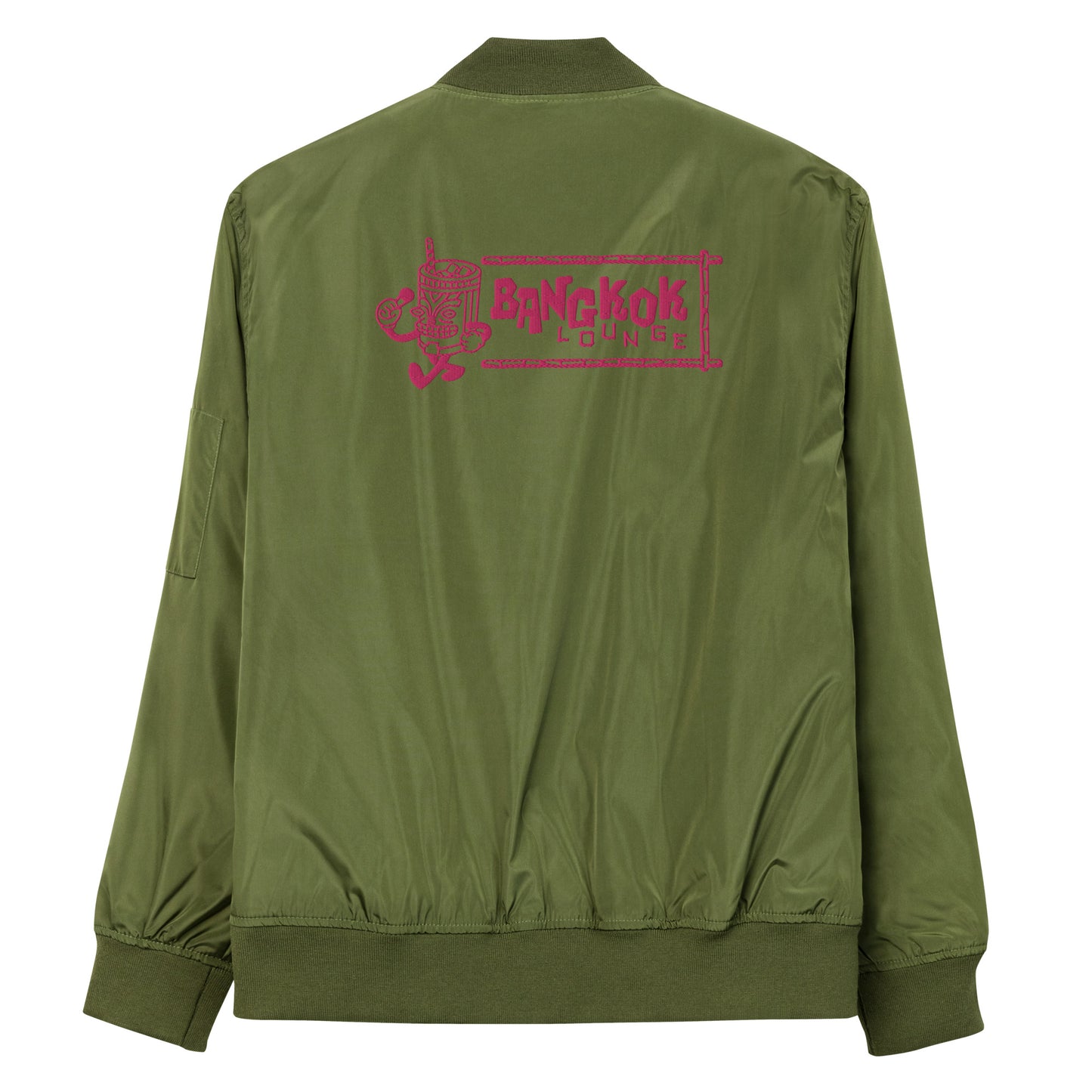 Pink Bangkok Lounge Premium recycled bomber jacket