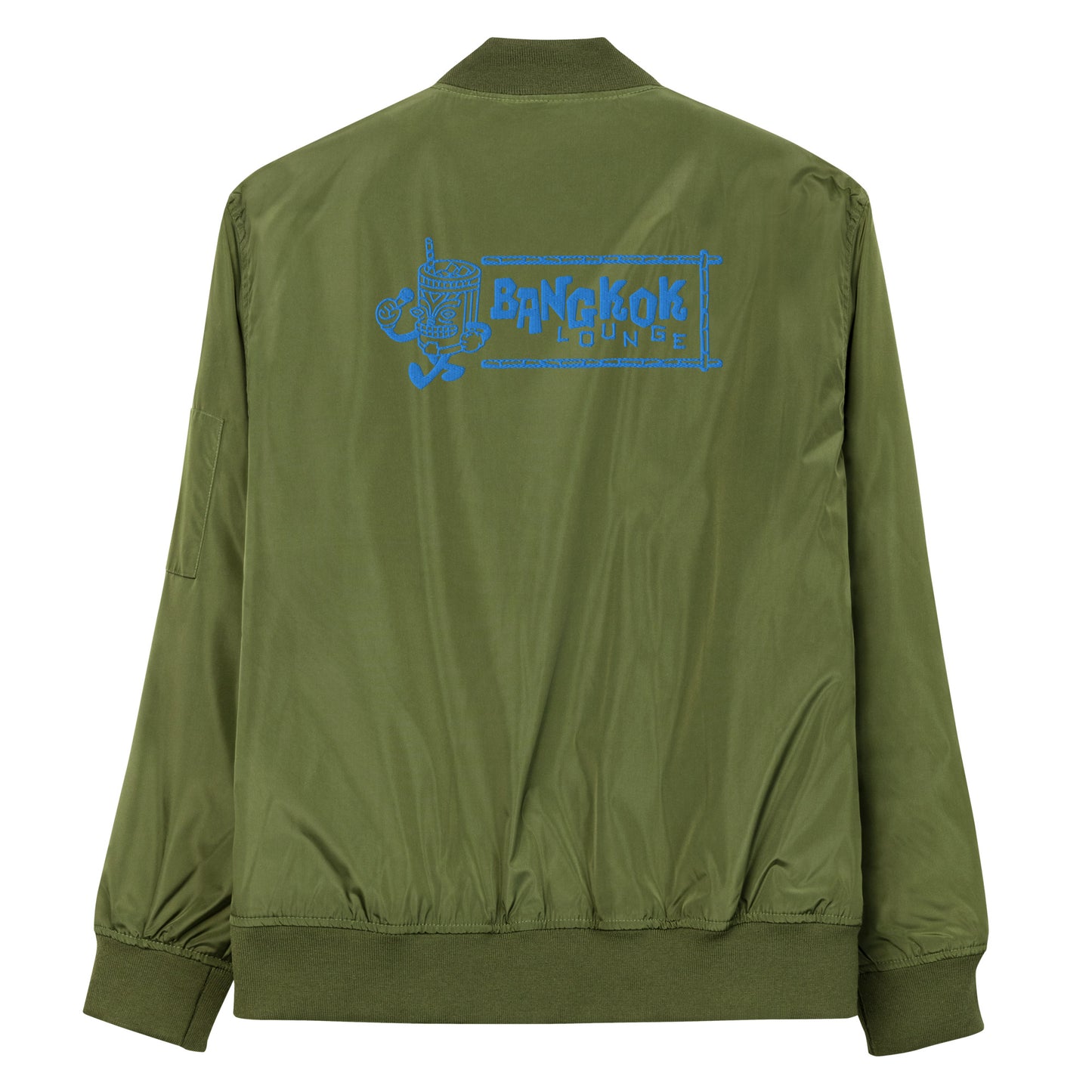 Blue Bangkok Lounge Premium recycled bomber jacket