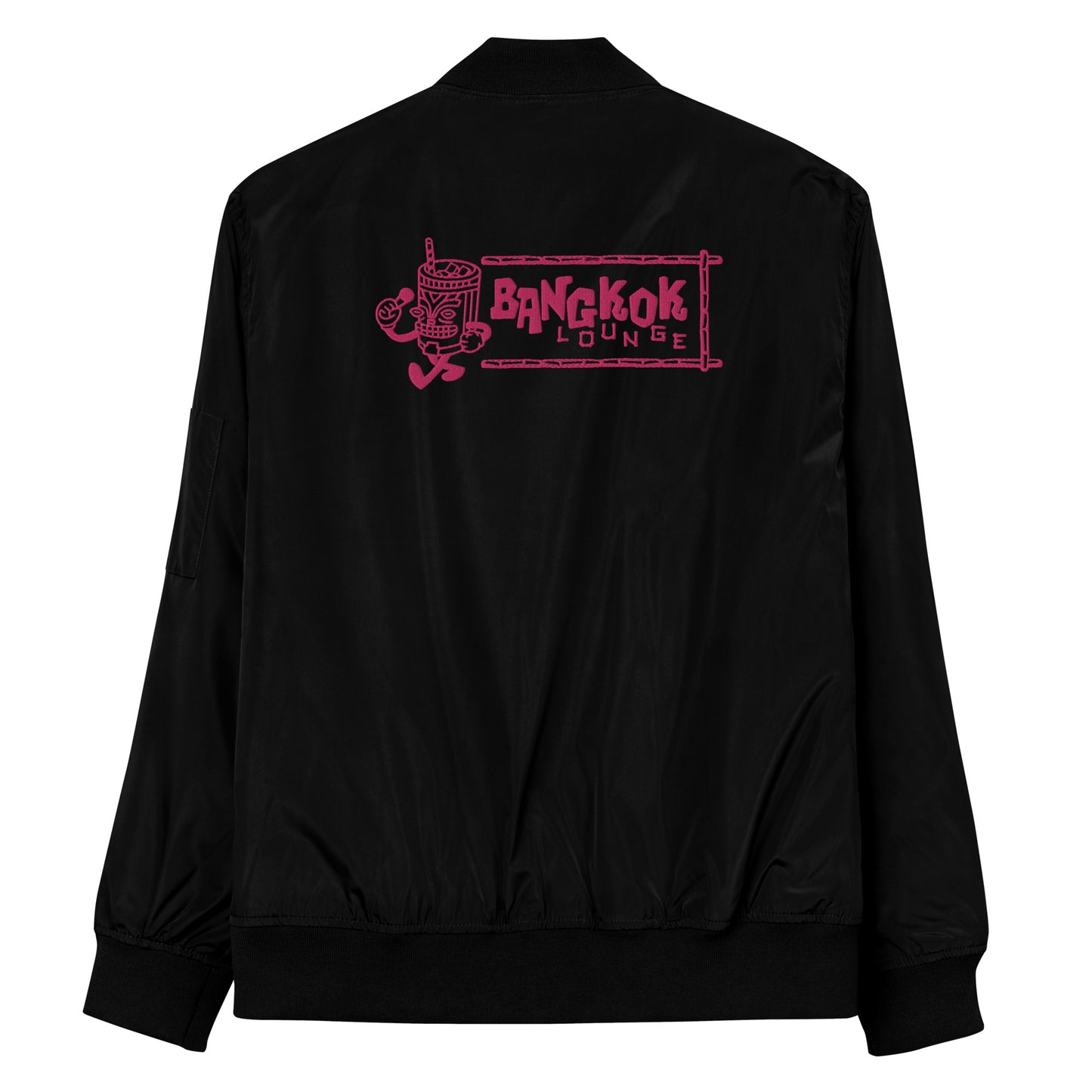 Pink Bangkok Lounge Premium recycled bomber jacket