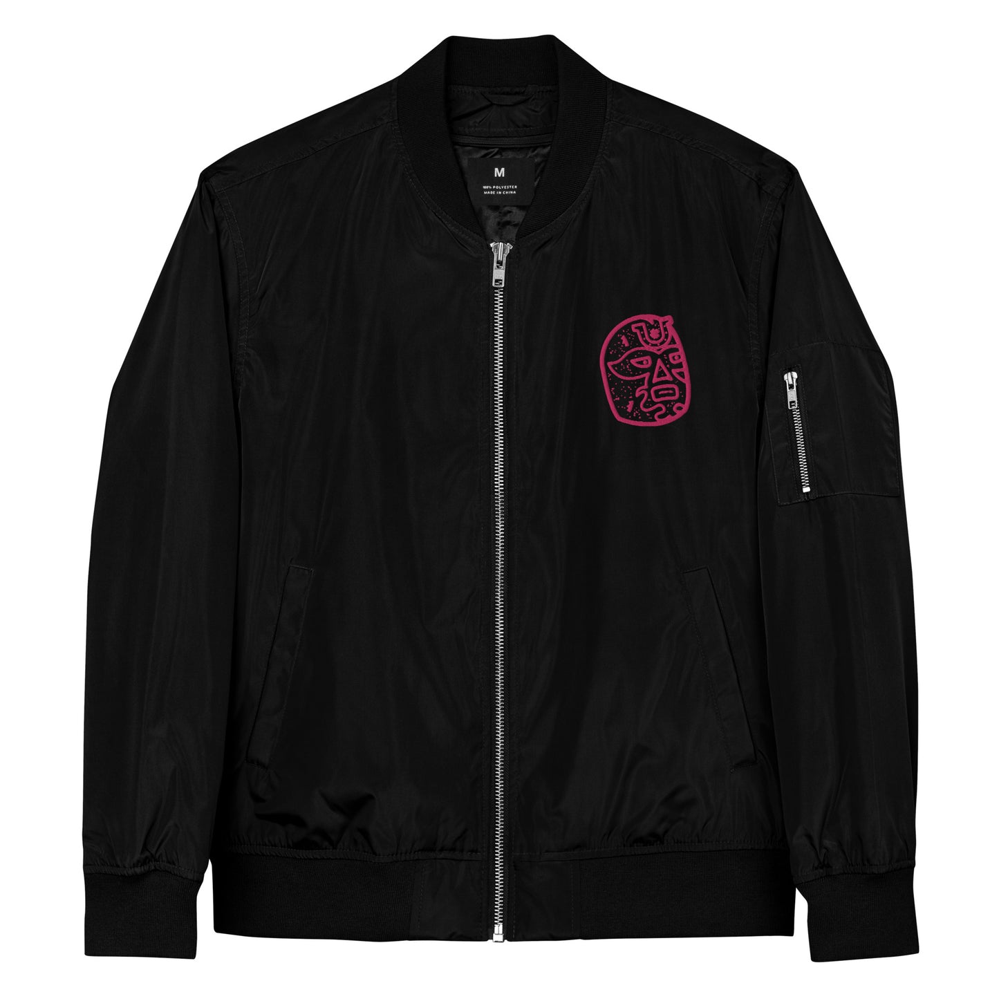 Pink Lucky Luchador Premium recycled bomber jacket