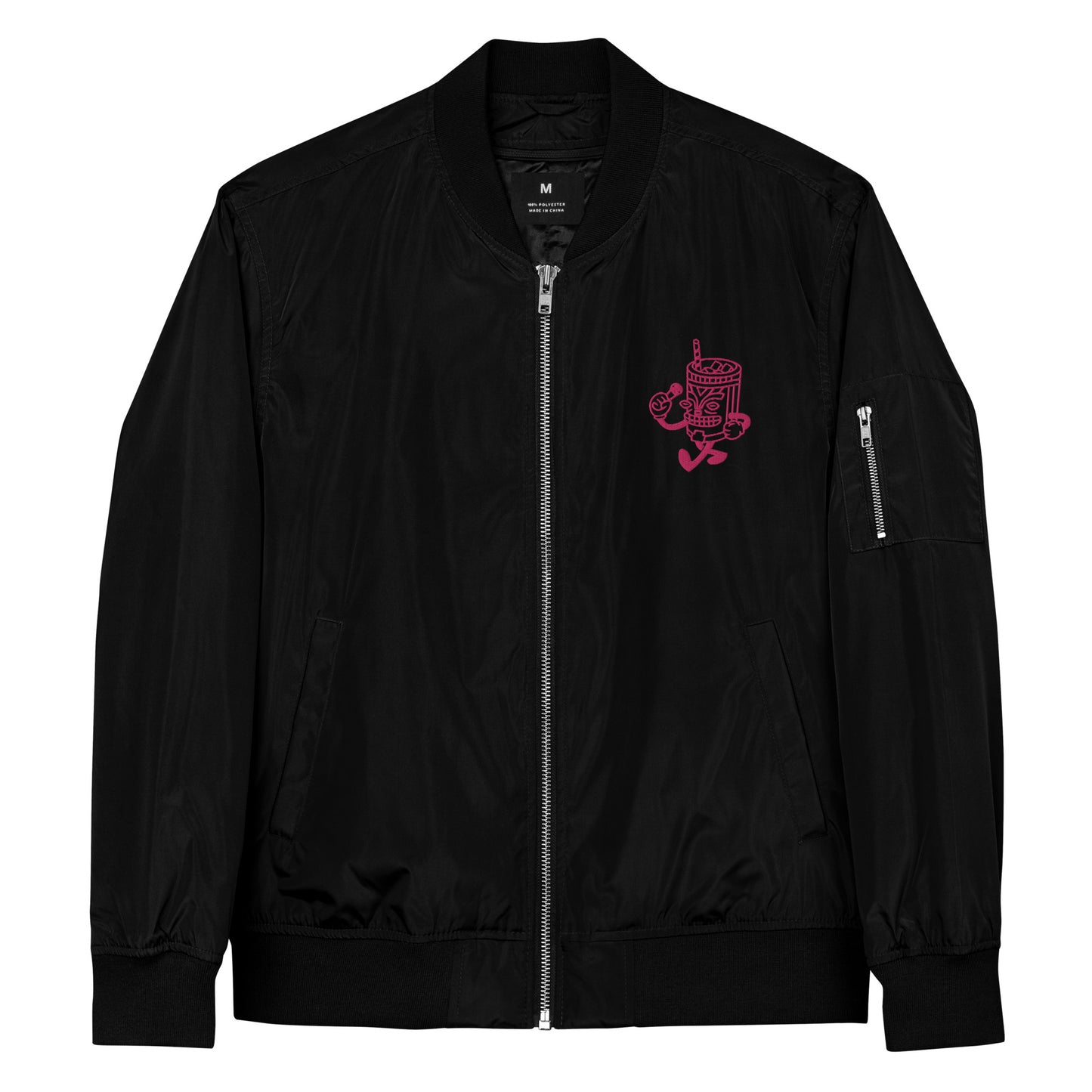 Pink Bangkok Lounge Premium recycled bomber jacket