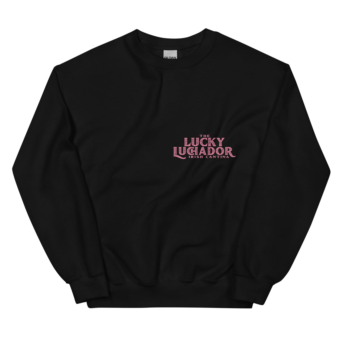 Pink Lucky Luchador Boxing Gloves Unisex Sweatshirt