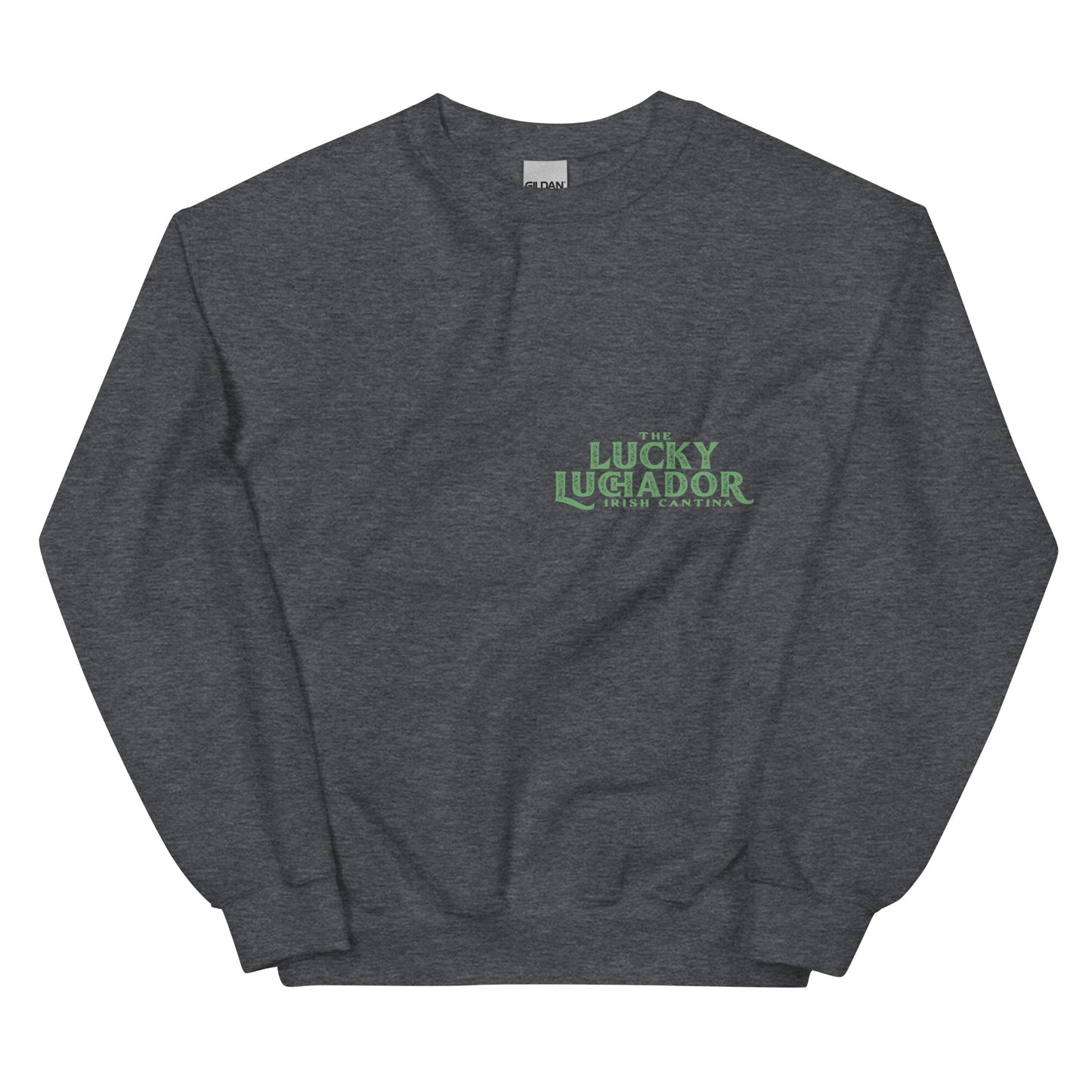 Green Lucky Luchador Boxing Gloves Unisex Sweatshirt