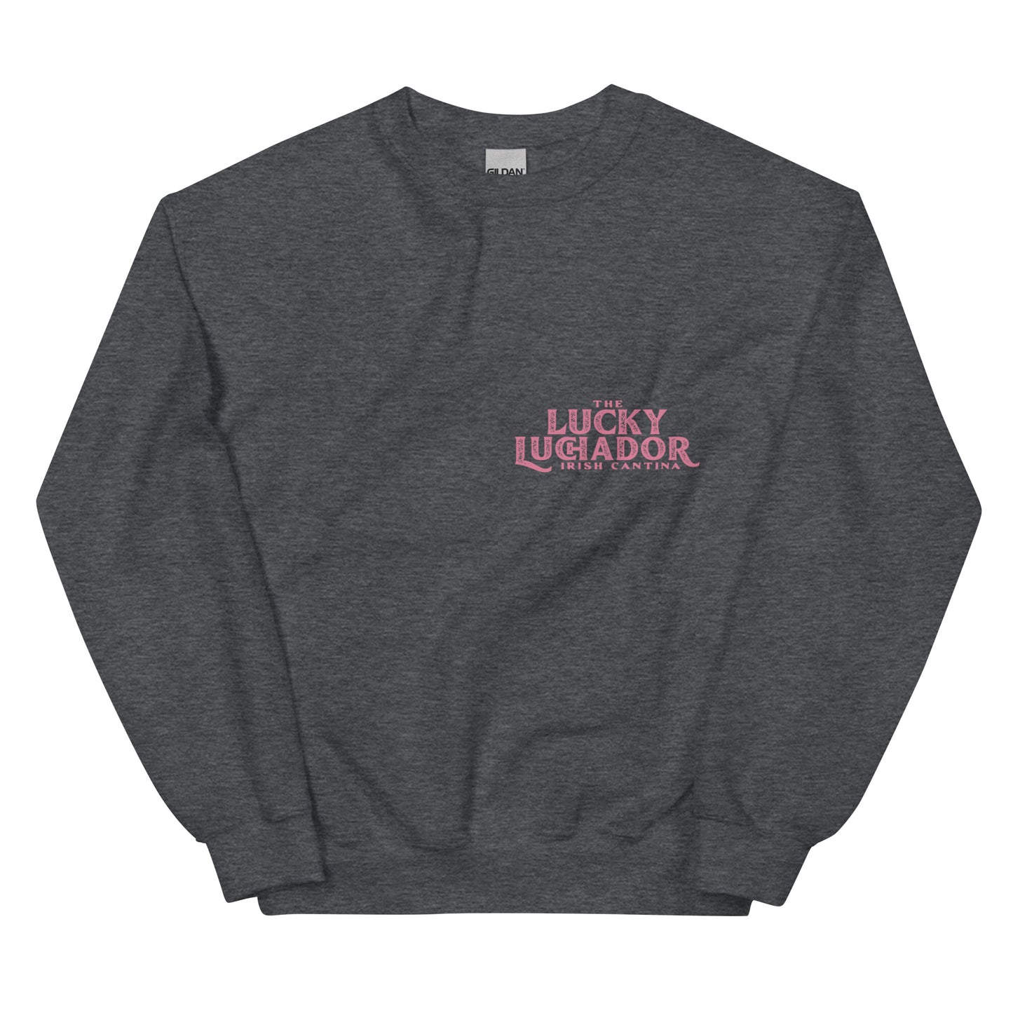 Pink Lucky Luchador Boxing Gloves Unisex Sweatshirt