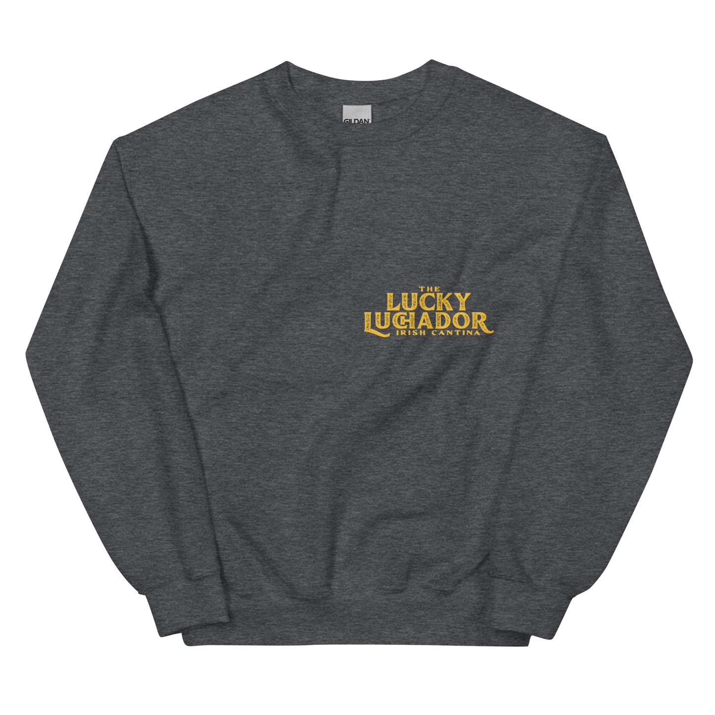 Yellow Lucky Luchador Boxing Gloves Unisex Sweatshirt