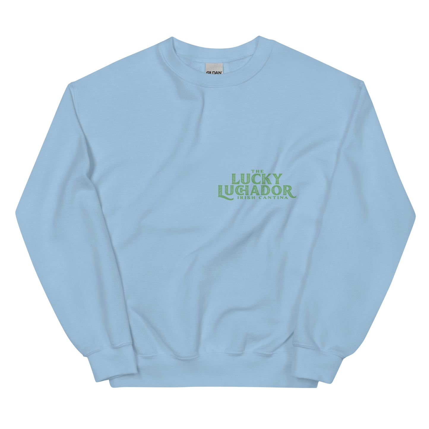 Green Lucky Luchador Boxing Gloves Unisex Sweatshirt