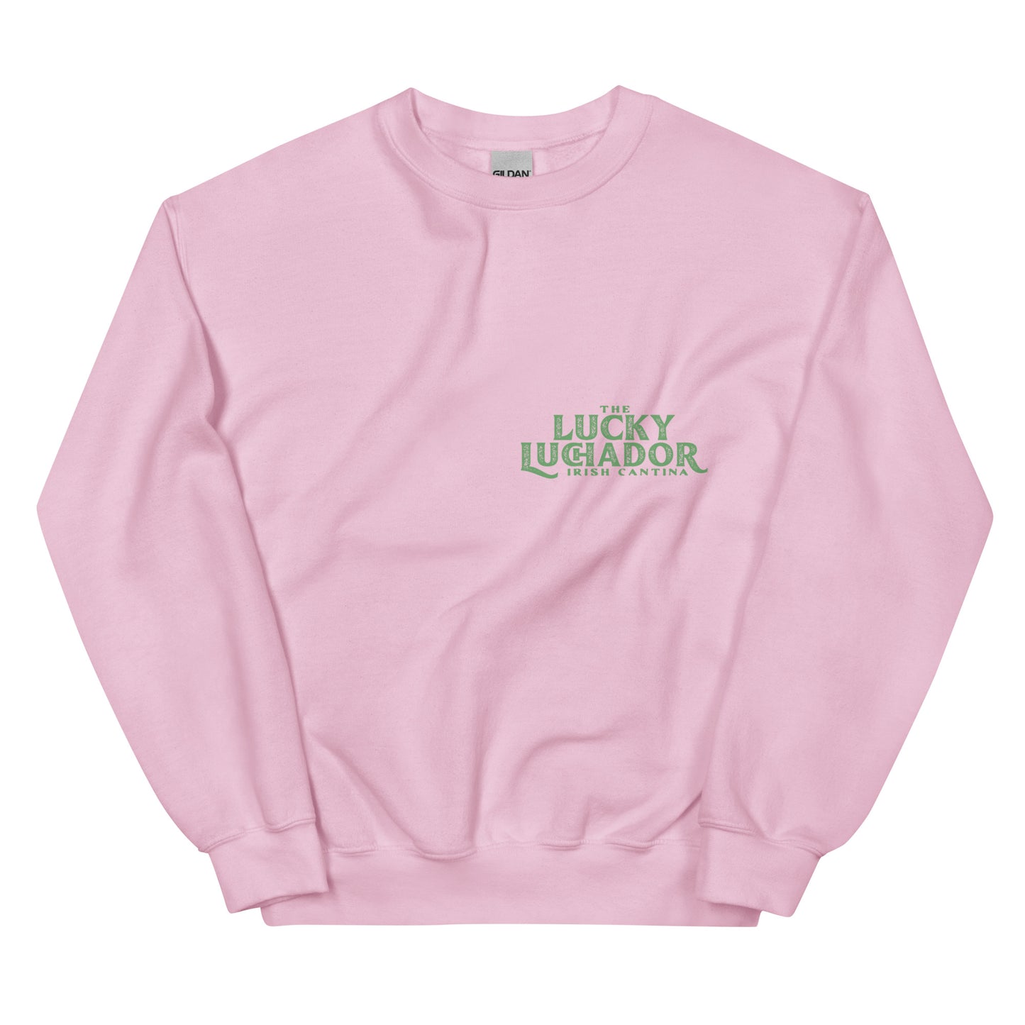 Green Lucky Luchador Boxing Gloves Unisex Sweatshirt