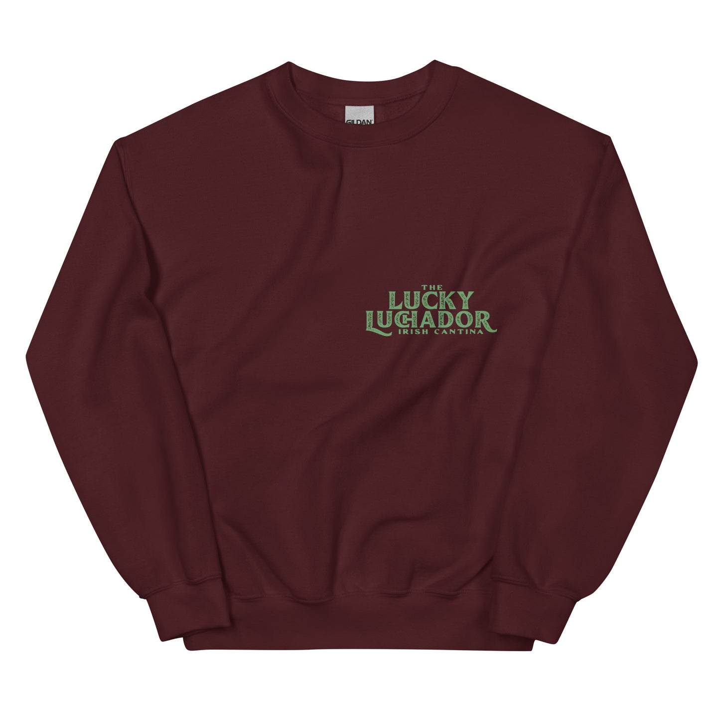 Green Lucky Luchador Boxing Gloves Unisex Sweatshirt