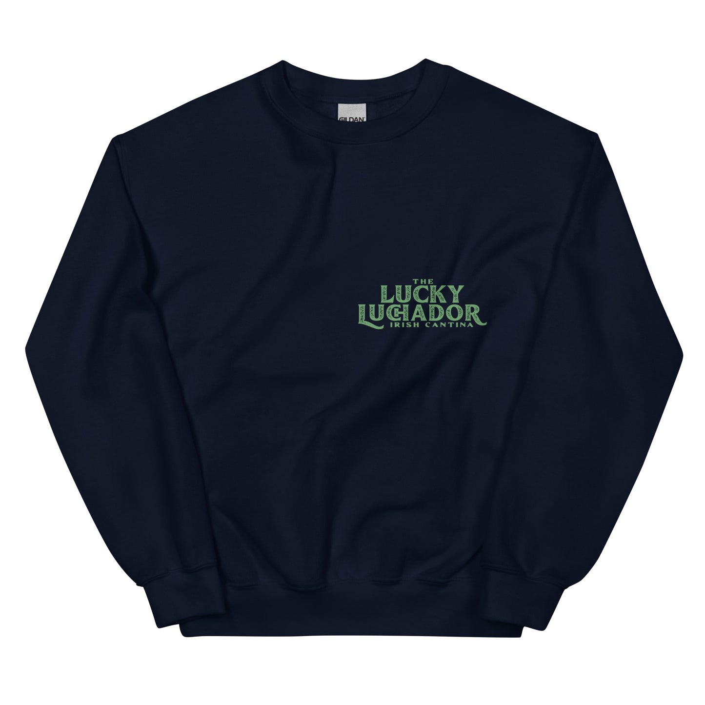 Green Lucky Luchador Boxing Gloves Unisex Sweatshirt