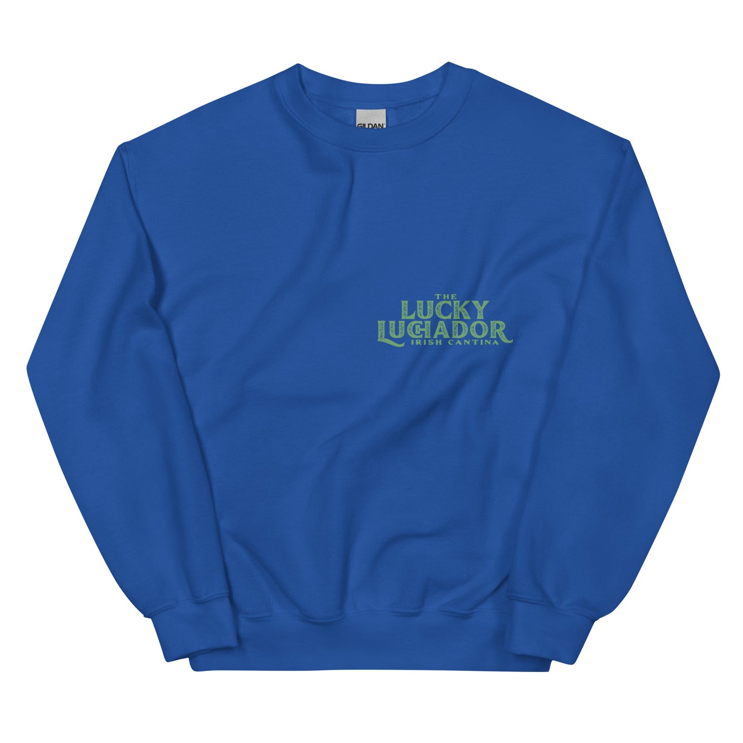 Green Lucky Luchador Boxing Gloves Unisex Sweatshirt