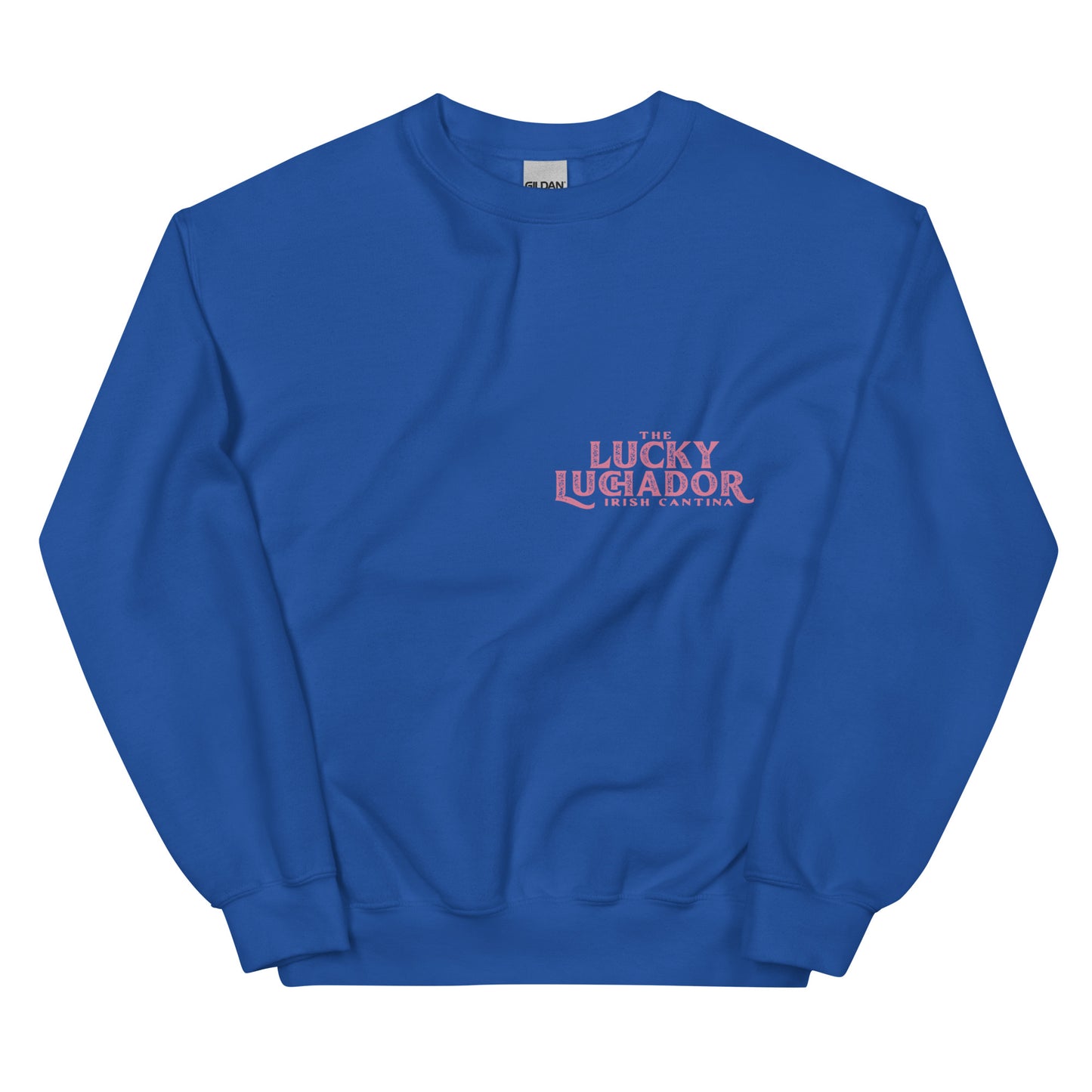 Pink Lucky Luchador Boxing Gloves Unisex Sweatshirt