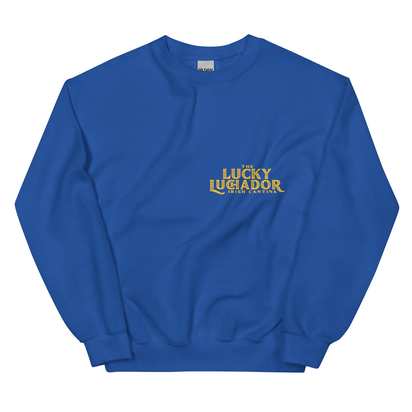 Yellow Lucky Luchador Boxing Gloves Unisex Sweatshirt