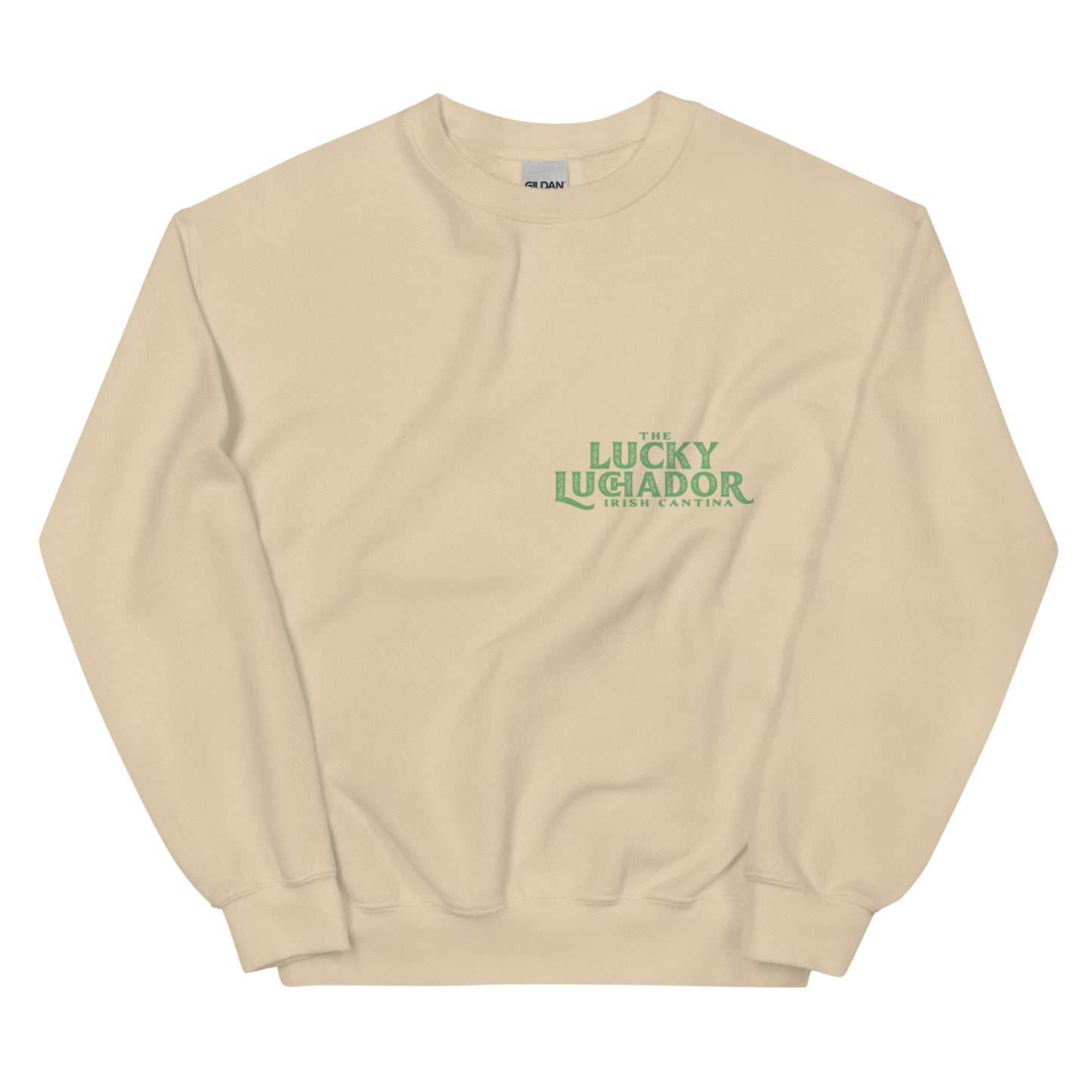 Green Lucky Luchador Boxing Gloves Unisex Sweatshirt