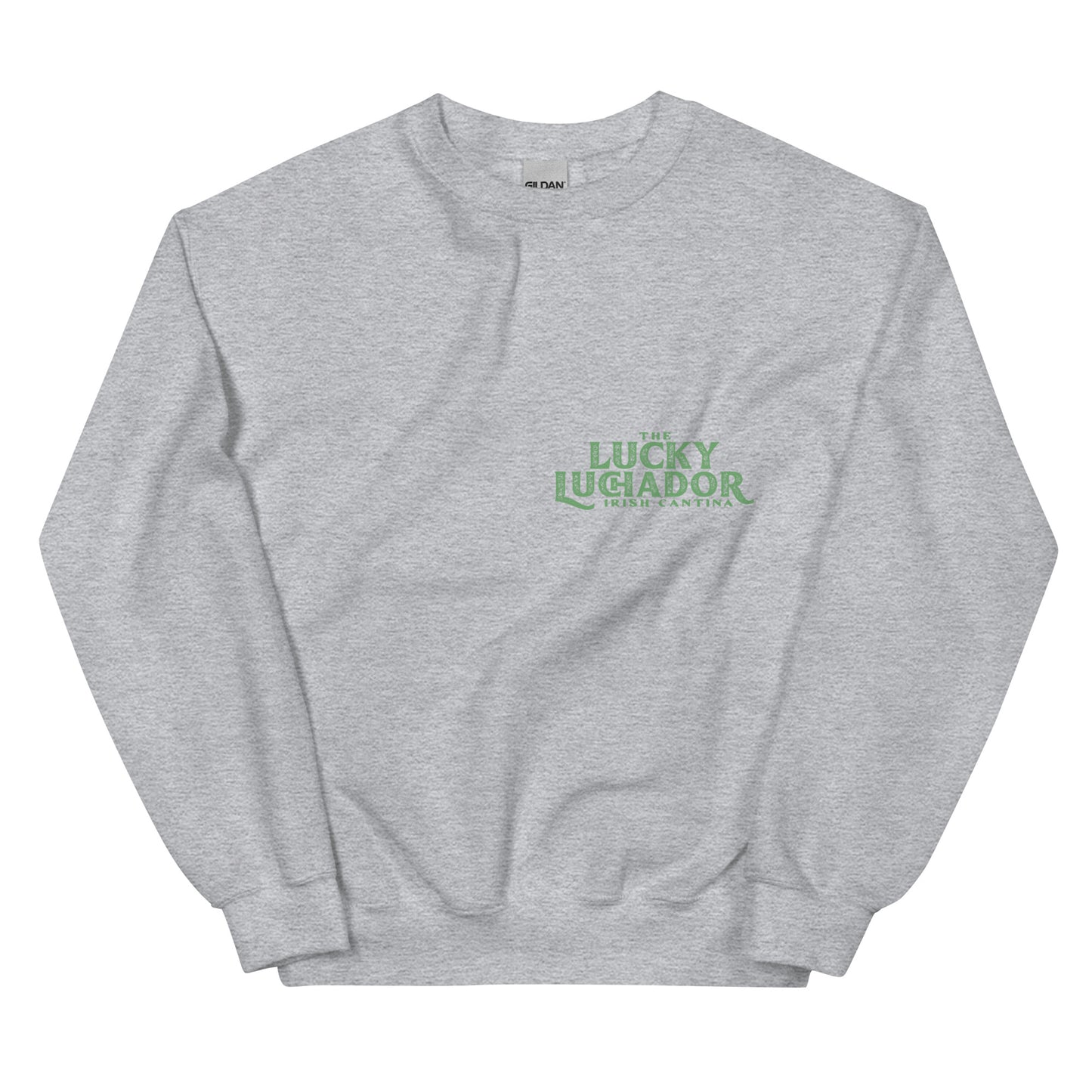 Green Lucky Luchador Boxing Gloves Unisex Sweatshirt