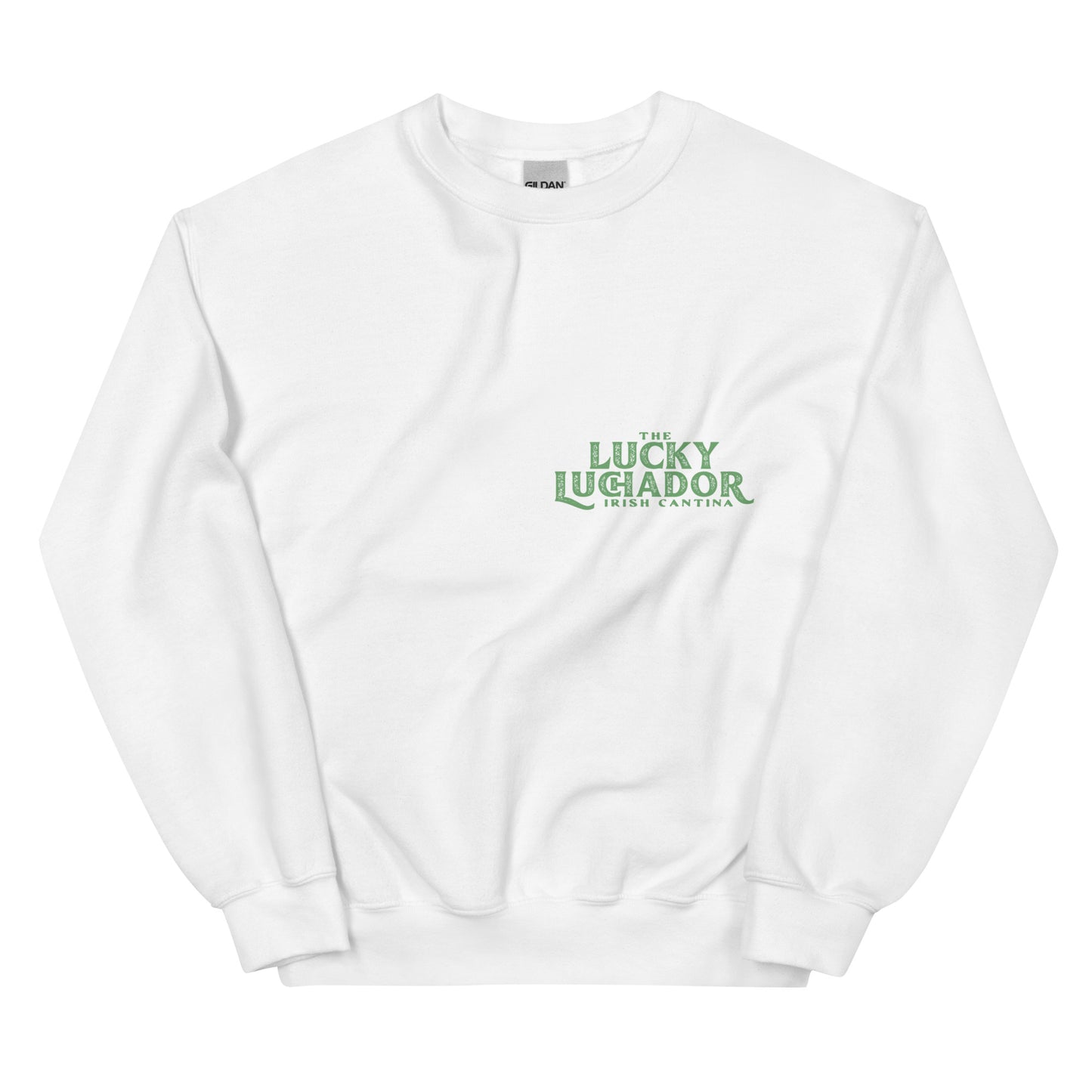 Green Lucky Luchador Boxing Gloves Unisex Sweatshirt