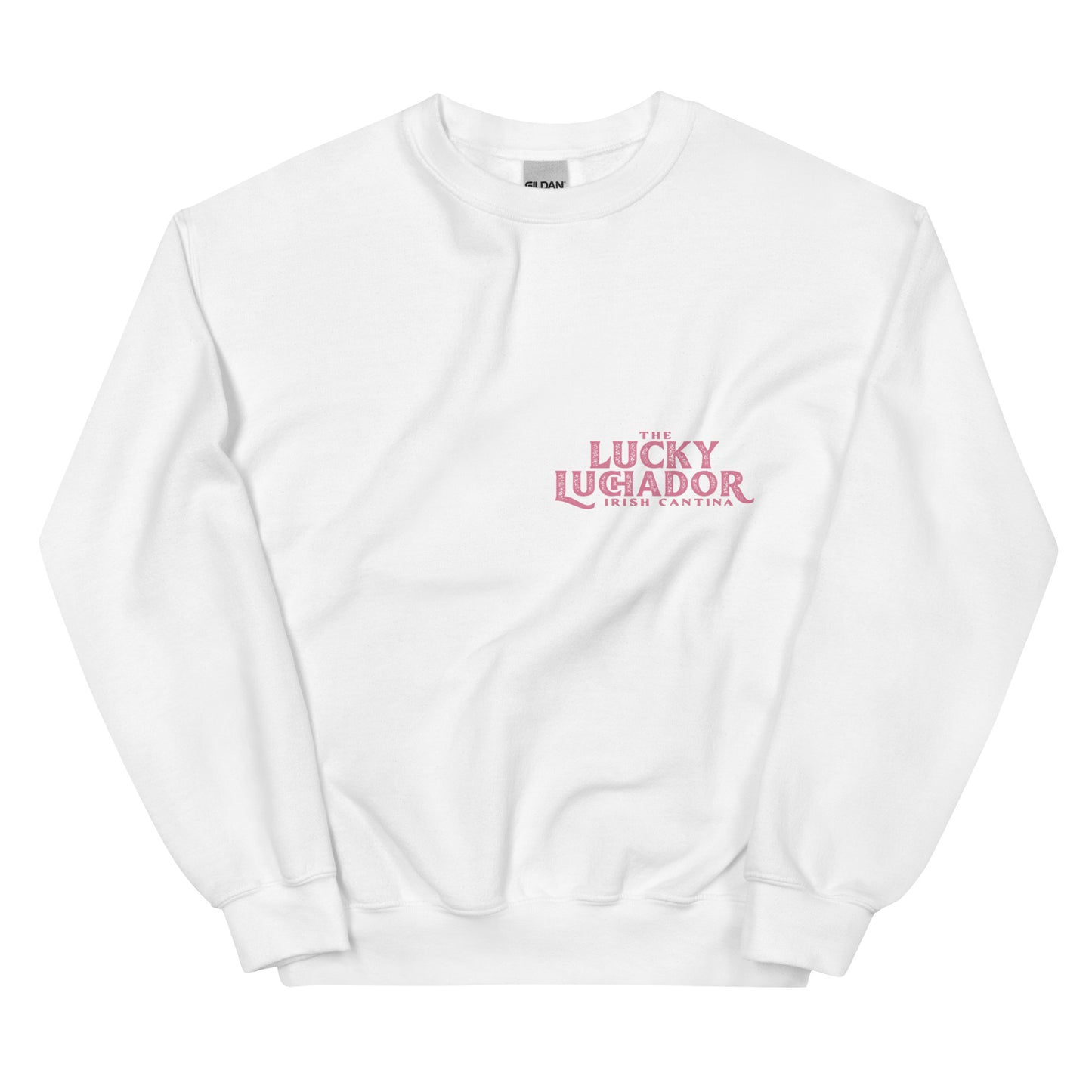 Pink Lucky Luchador Boxing Gloves Unisex Sweatshirt