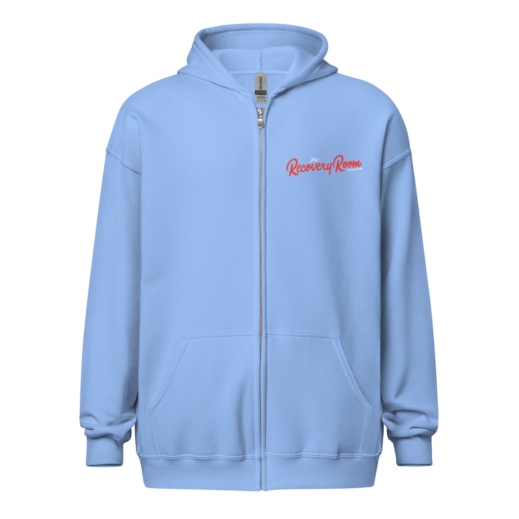 Carolina blue zip online up hoodie